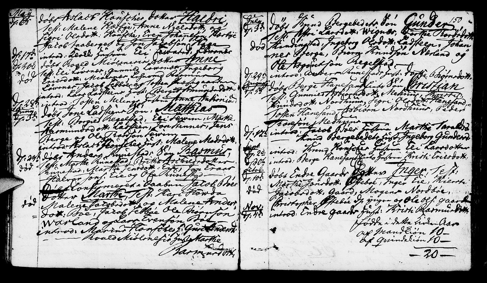 Finnøy sokneprestkontor, AV/SAST-A-101825/H/Ha/Haa/L0005: Ministerialbok nr. A 5, 1773-1816, s. 150