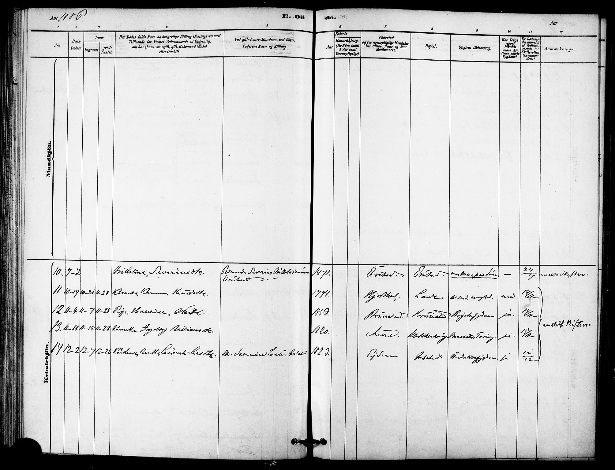 Ministerialprotokoller, klokkerbøker og fødselsregistre - Møre og Romsdal, AV/SAT-A-1454/523/L0334: Ministerialbok nr. 523A01, 1878-1891