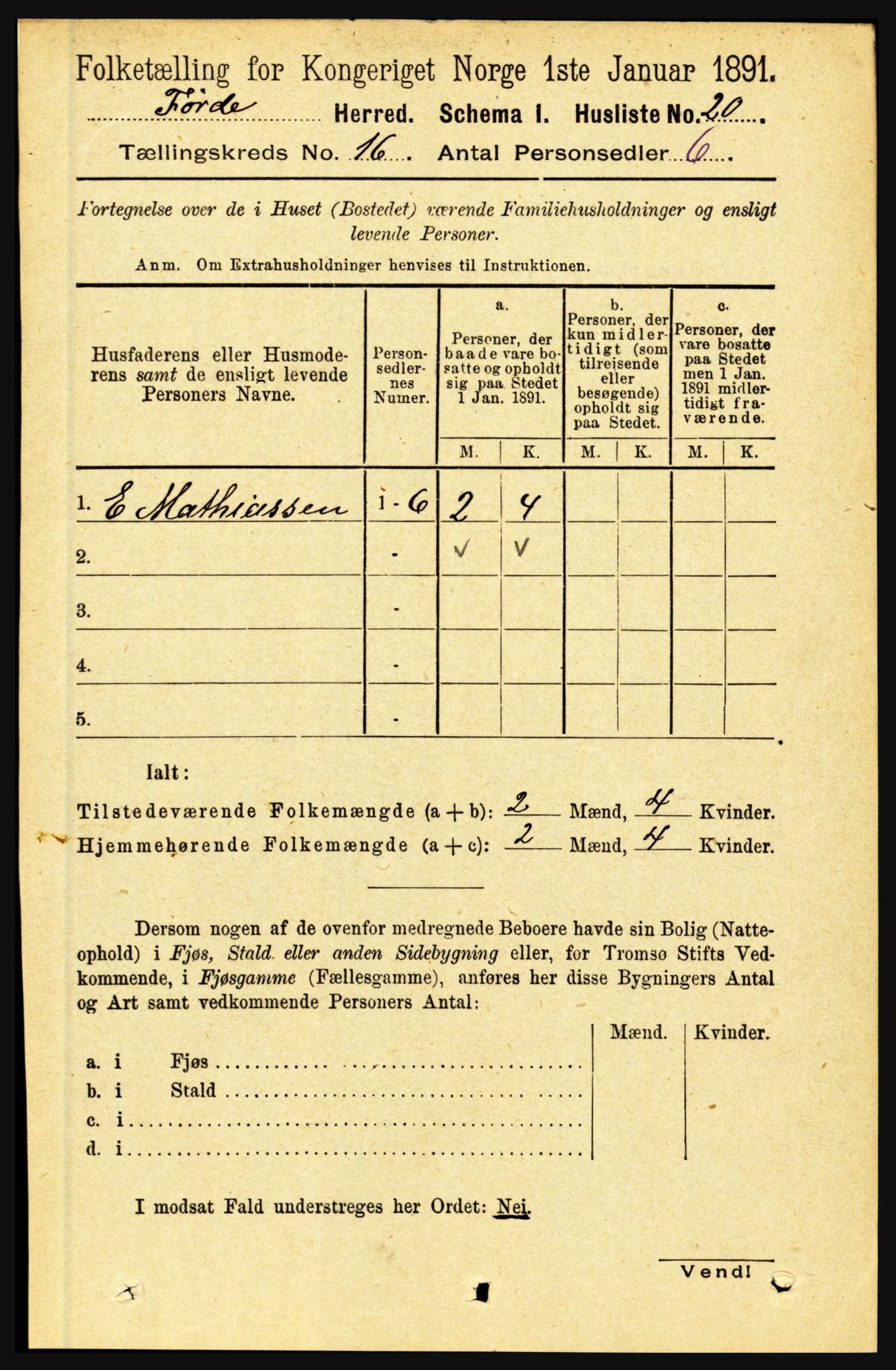 RA, Folketelling 1891 for 1432 Førde herred, 1891, s. 5826