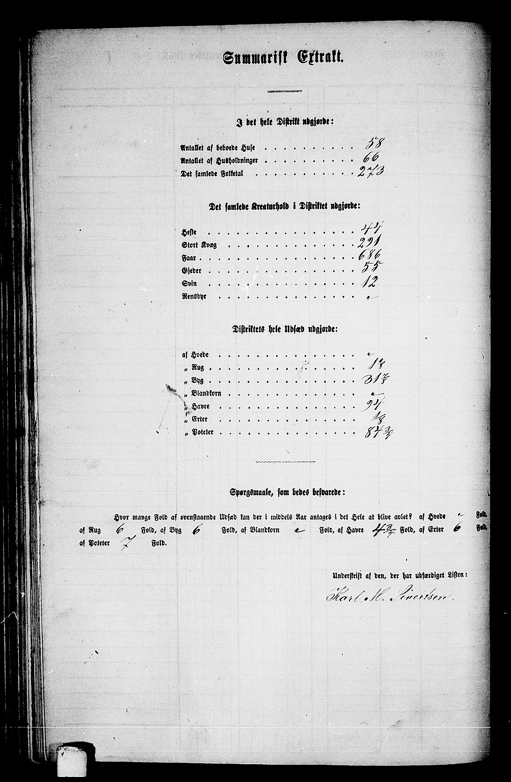 RA, Folketelling 1865 for 1736P Snåsa prestegjeld, 1865, s. 85