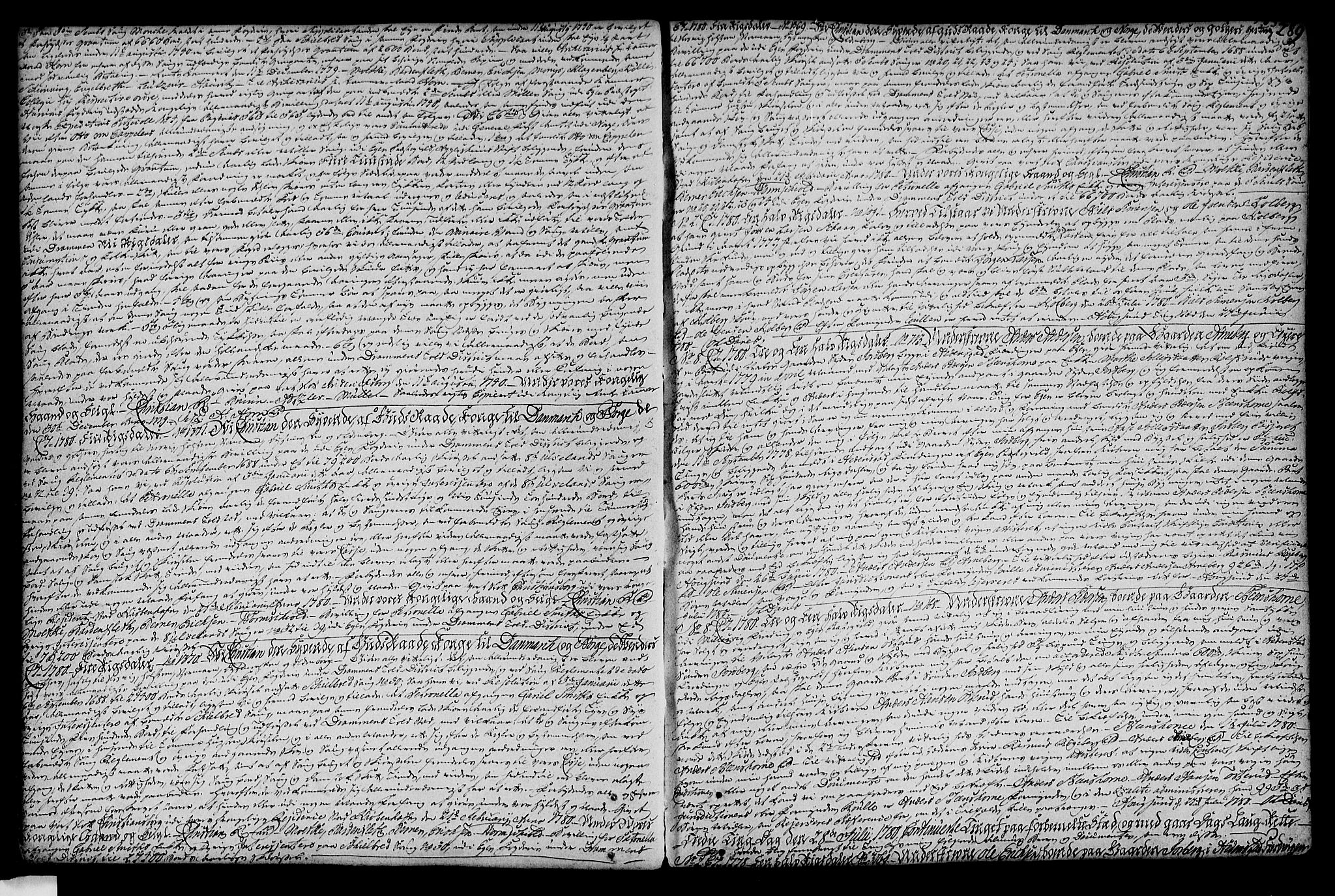 Eiker, Modum og Sigdal sorenskriveri, SAKO/A-123/G/Ga/Gaa/L0004b: Pantebok nr. I 4b, 1779-1788, s. 289