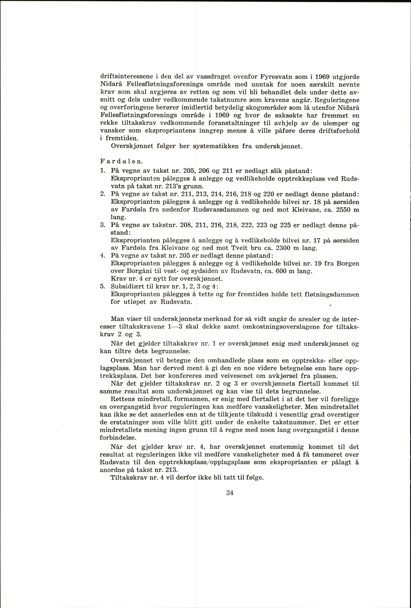 Vest-Telemark sorenskriveri, AV/SAKO-A-134/F/Fo/Fob/L0004: Skjønn/rettsbøker for kraftutbygging/veg, 1973-1989, s. 36