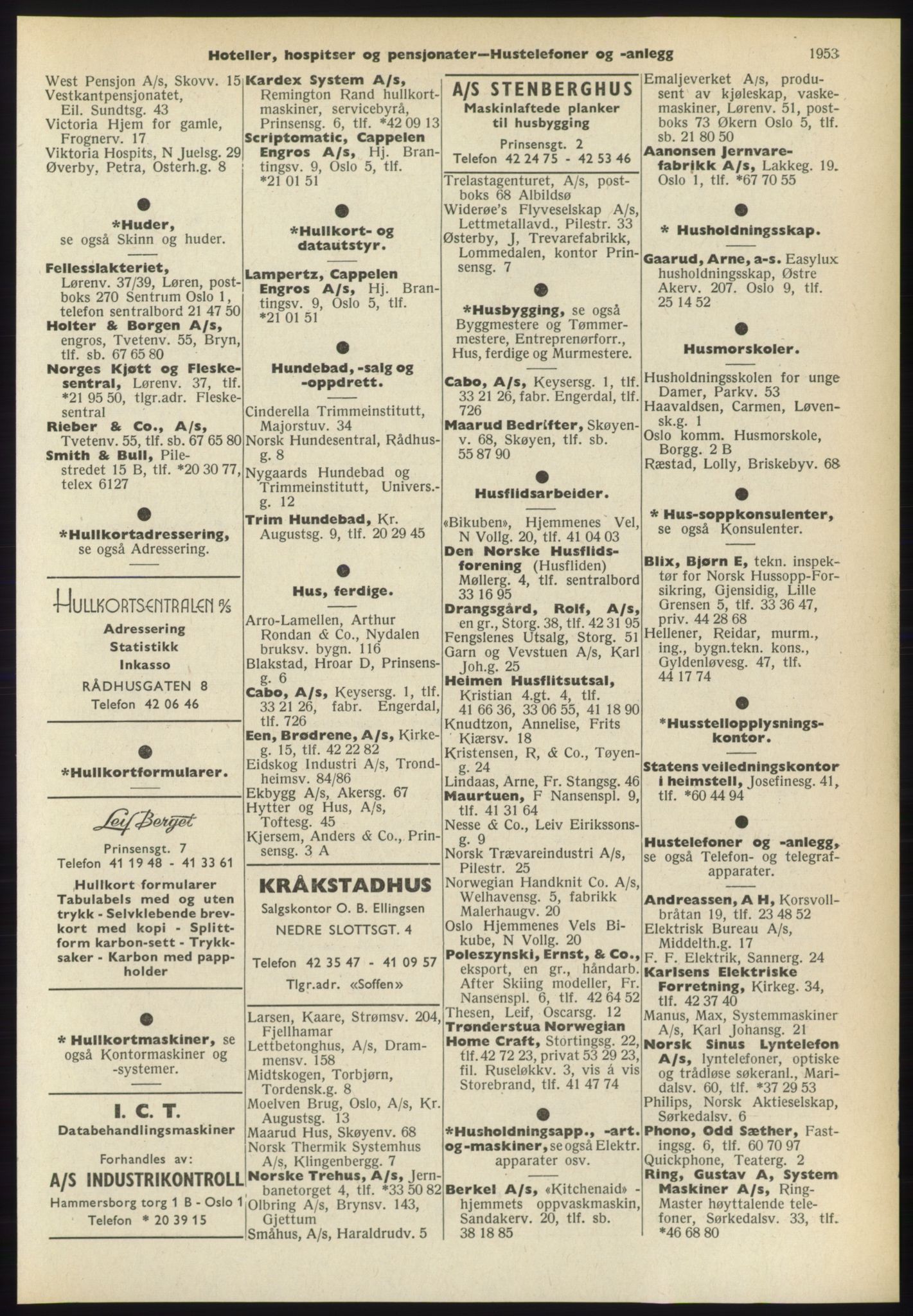 Kristiania/Oslo adressebok, PUBL/-, 1965-1966, s. 1953