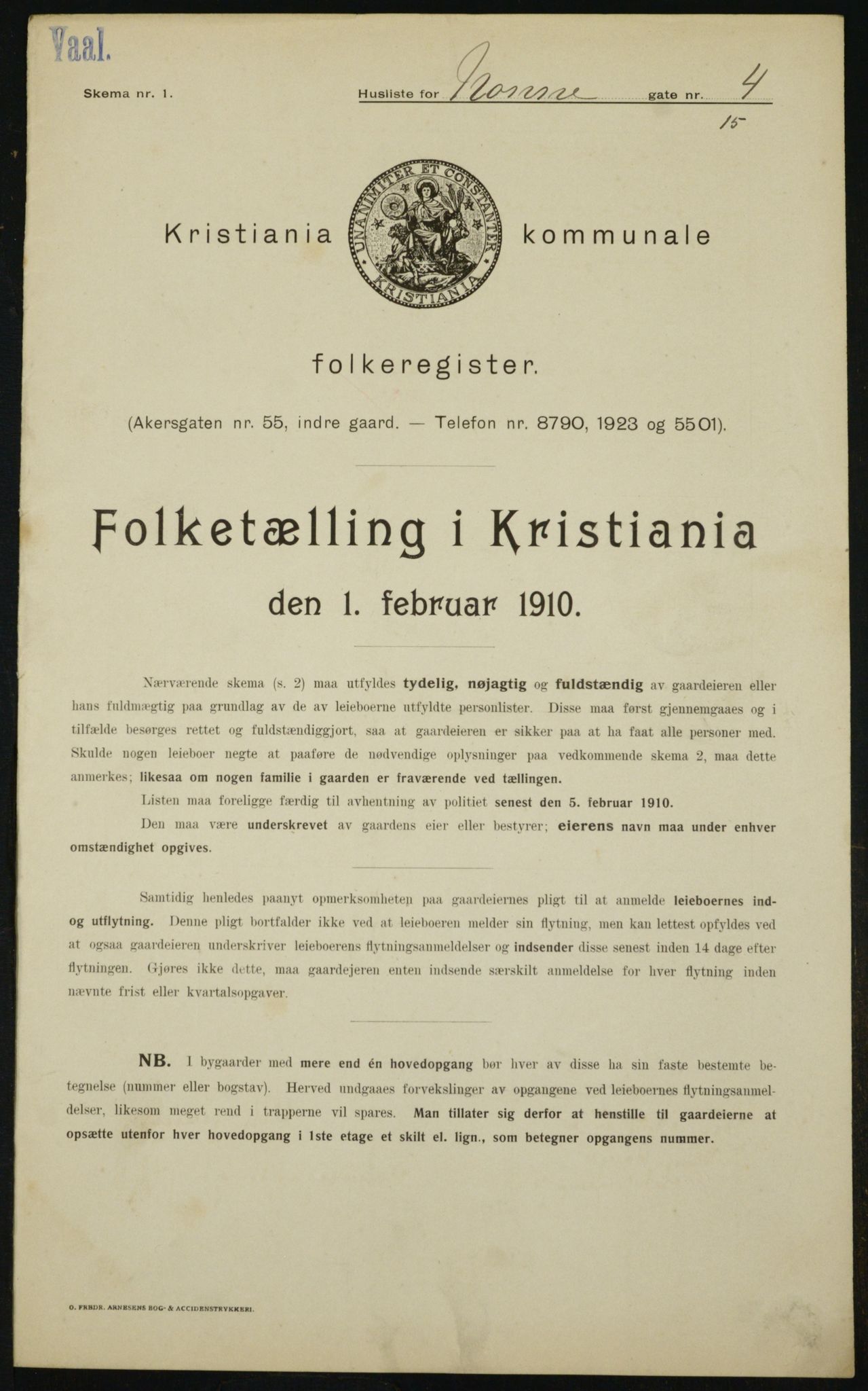 OBA, Kommunal folketelling 1.2.1910 for Kristiania, 1910, s. 68904