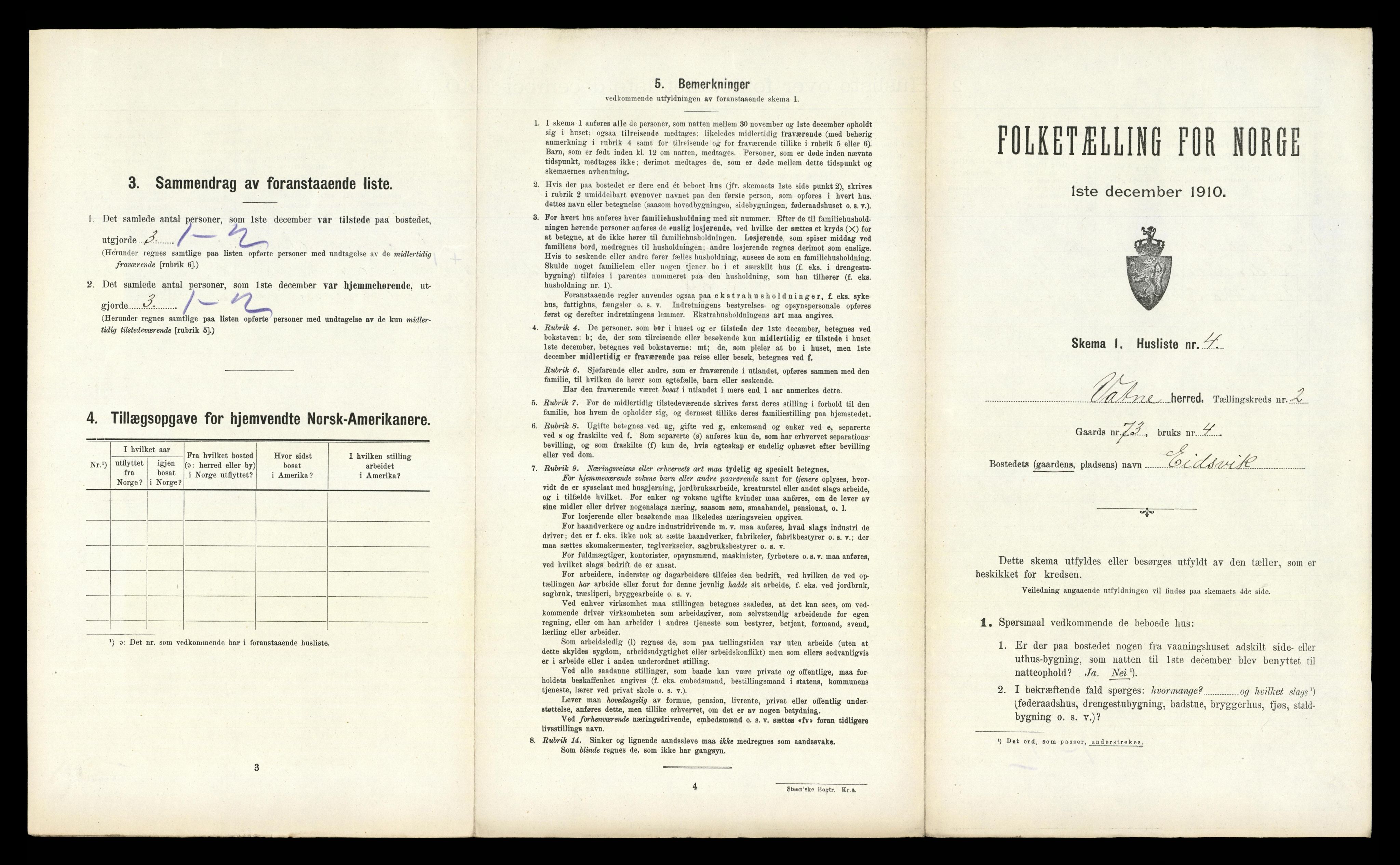 RA, Folketelling 1910 for 1530 Vatne herred, 1910, s. 115