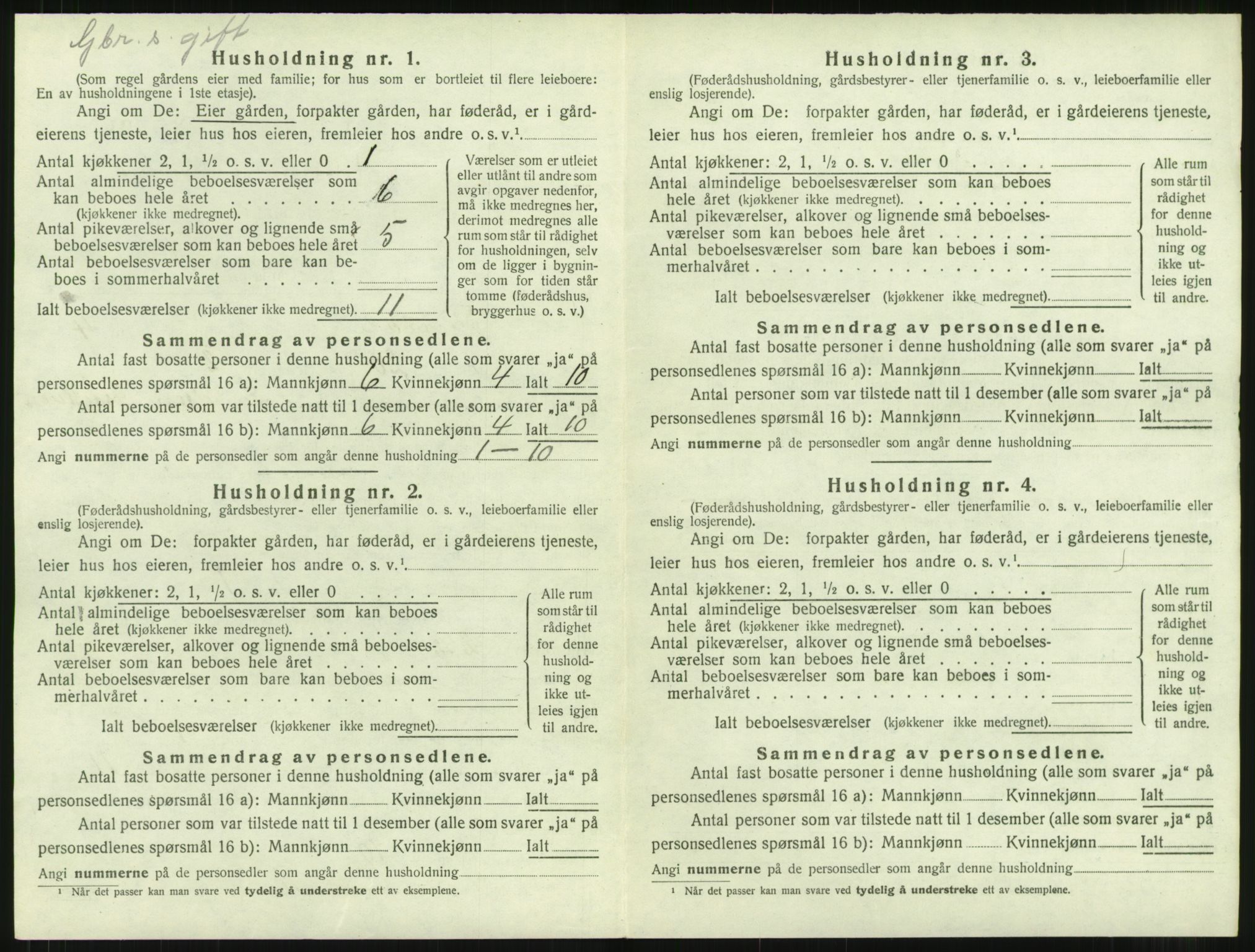 SAT, Folketelling 1920 for 1567 Rindal herred, 1920, s. 291
