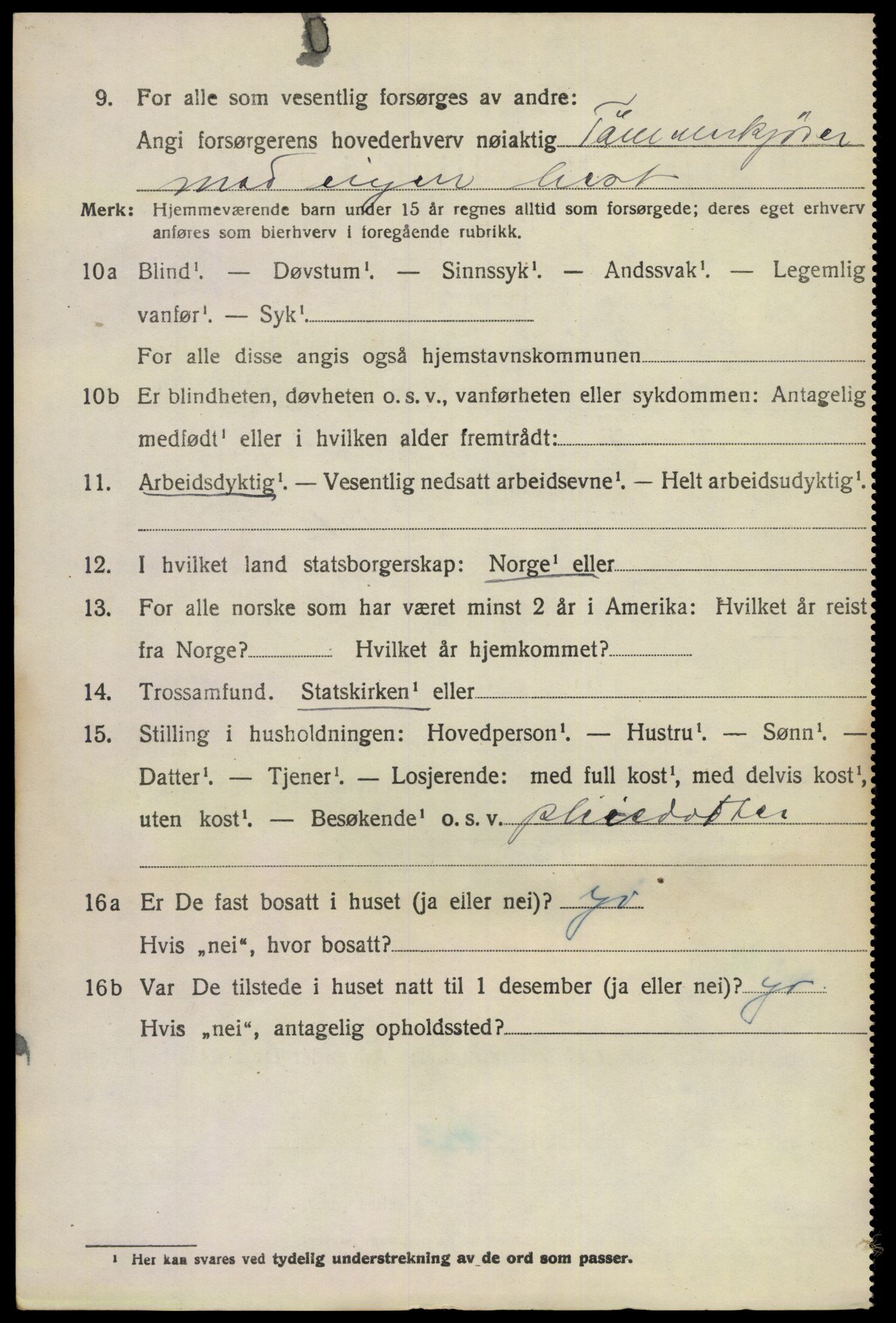 SAKO, Folketelling 1920 for 0814 Bamble herred, 1920, s. 11518