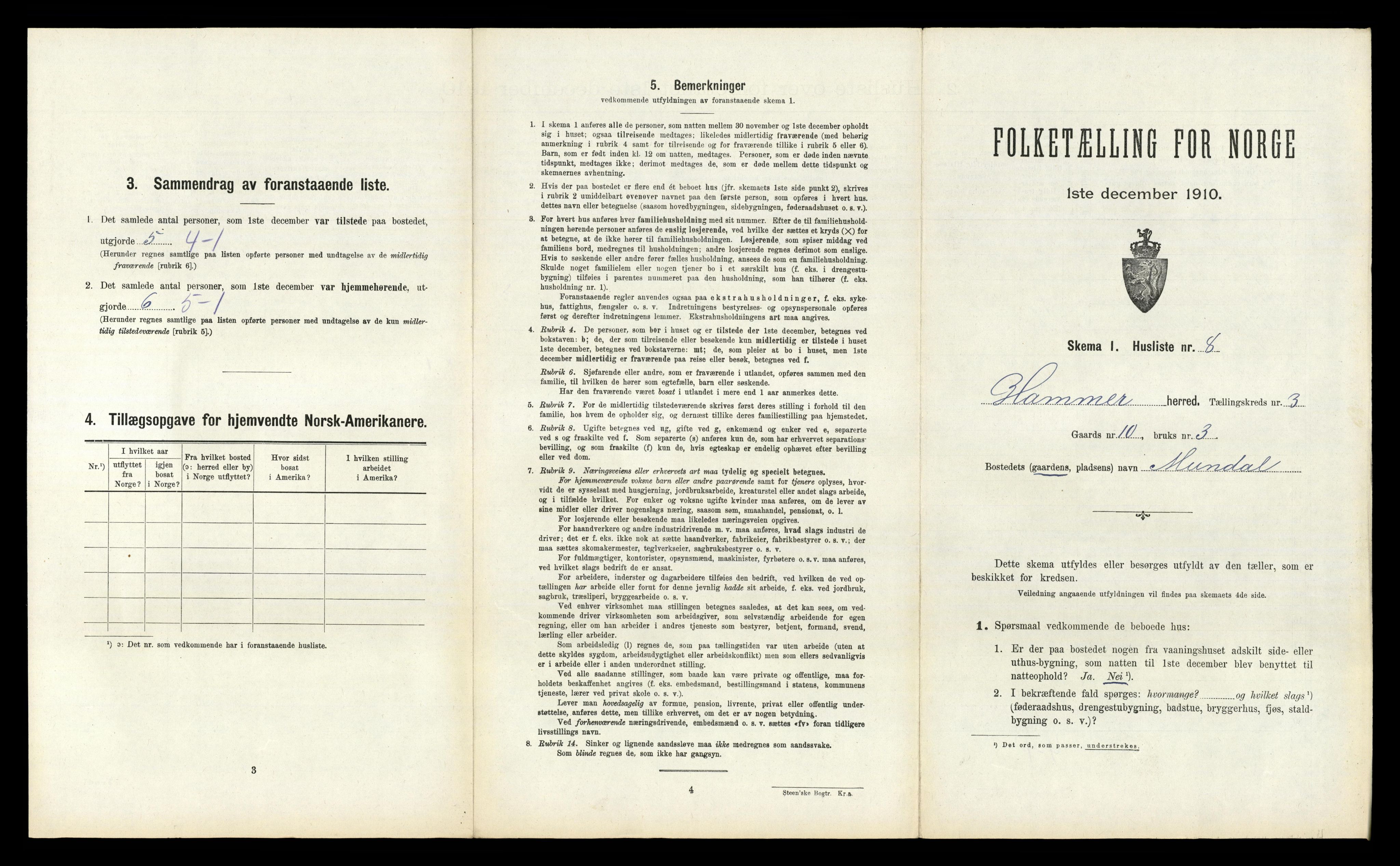 RA, Folketelling 1910 for 1254 Hamre herred, 1910, s. 162