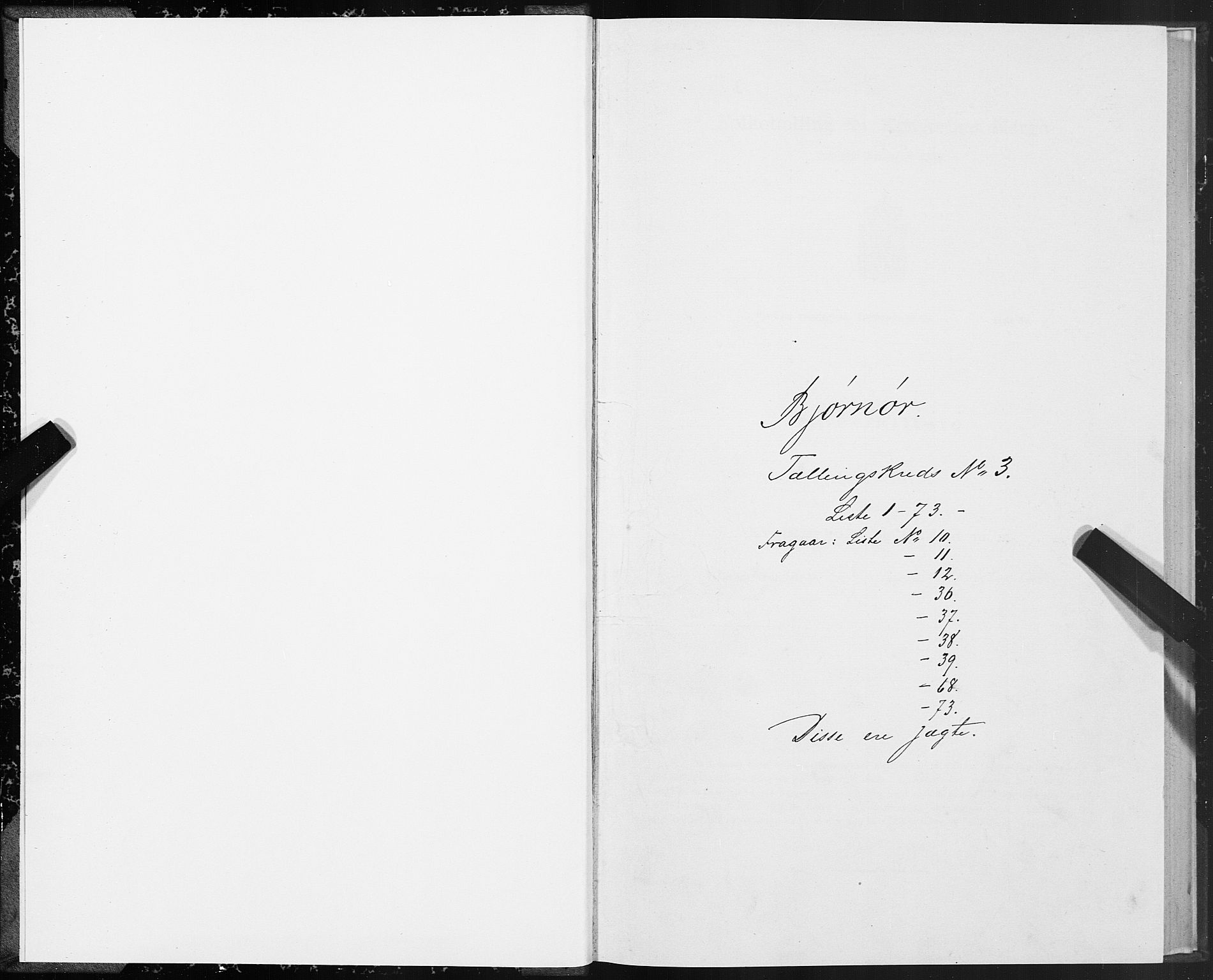 SAT, Folketelling 1875 for 1632P Bjørnør prestegjeld, 1875