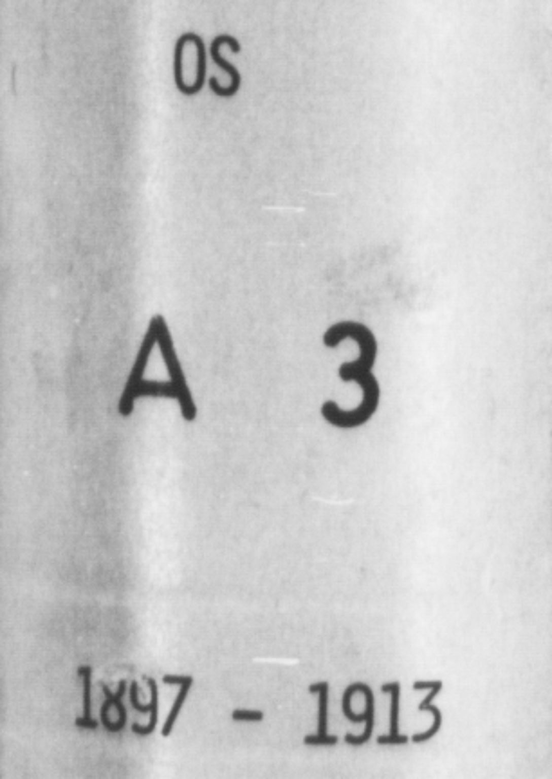 Os sokneprestembete, SAB/A-99929: Klokkerbok nr. A 3, 1897-1913