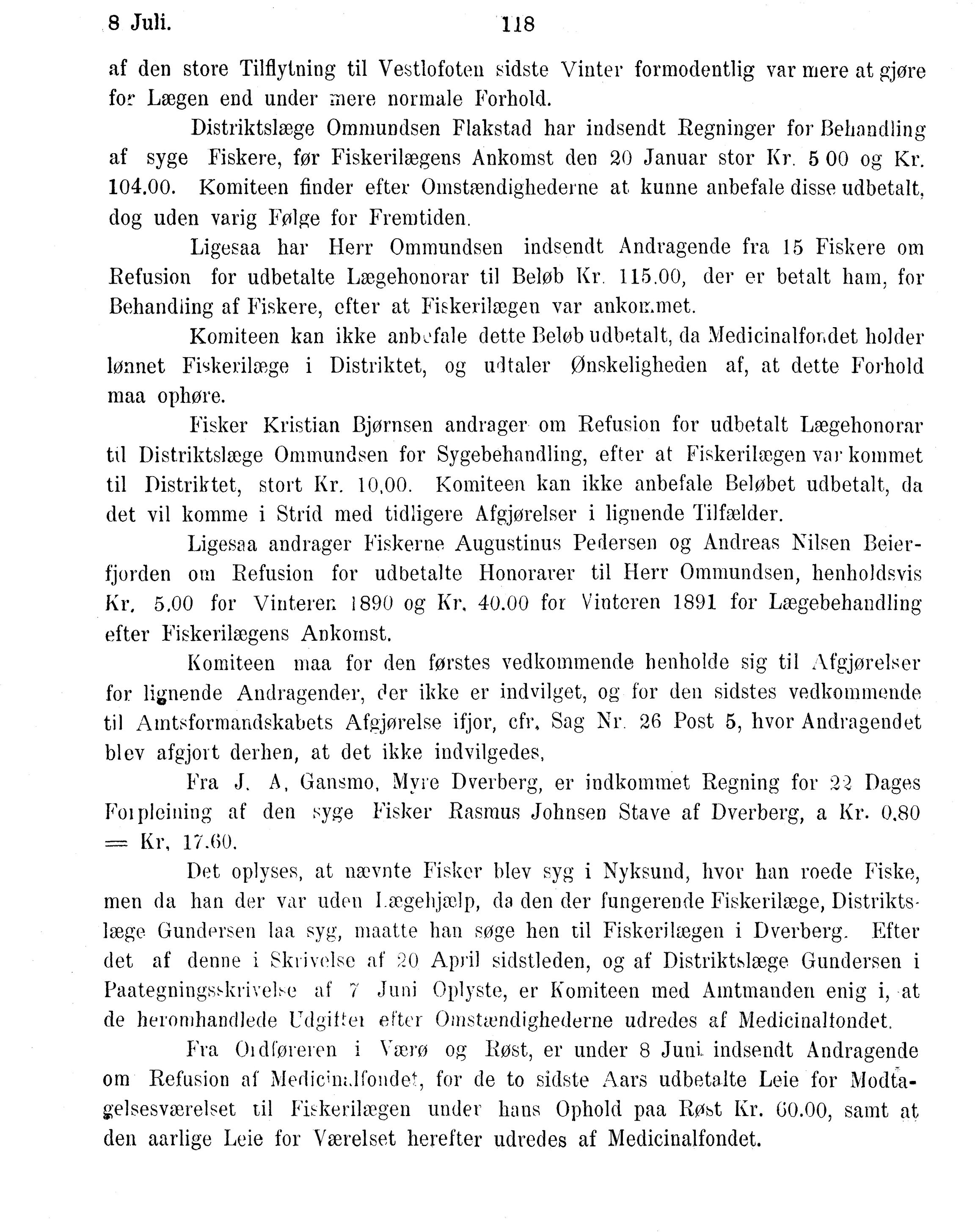 Nordland Fylkeskommune. Fylkestinget, AIN/NFK-17/176/A/Ac/L0016: Fylkestingsforhandlinger 1891-1893, 1891-1893