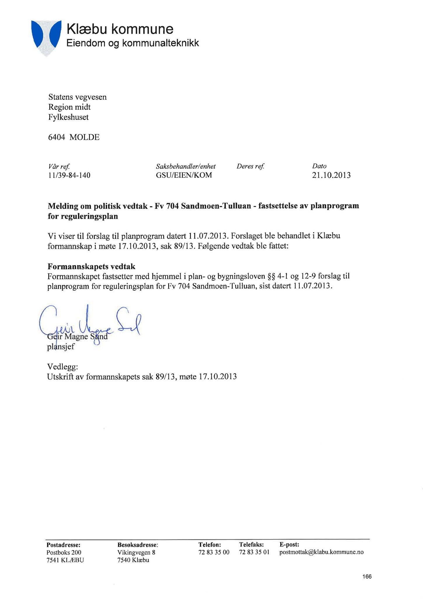 Klæbu Kommune, TRKO/KK/02-FS/L008: Formannsskapet - Møtedokumenter, 2015, s. 4162