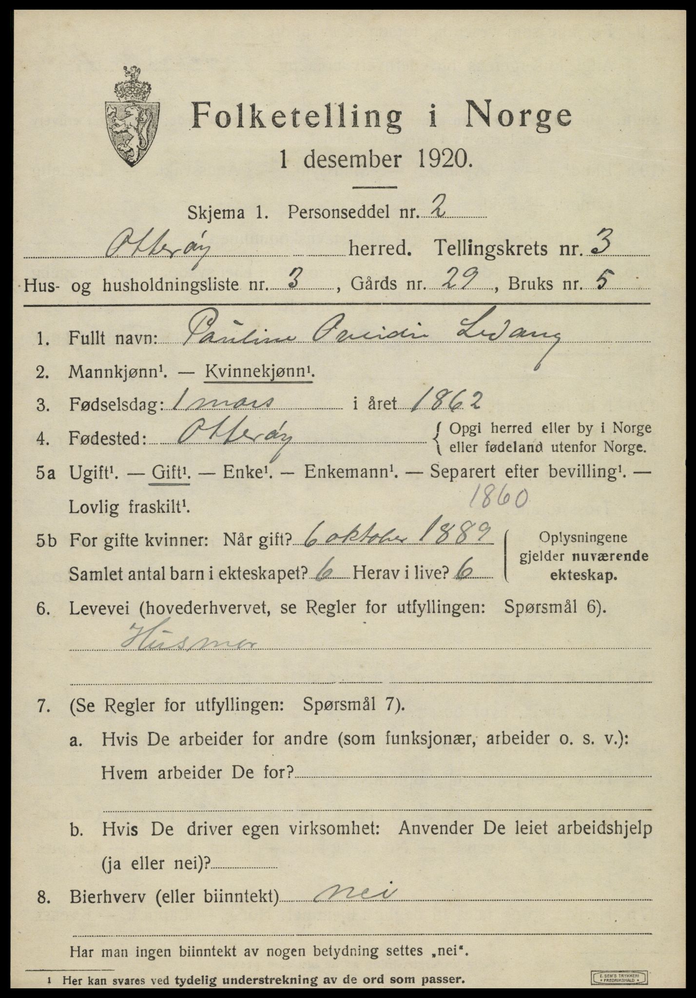 SAT, Folketelling 1920 for 1747 Otterøy herred, 1920, s. 1435