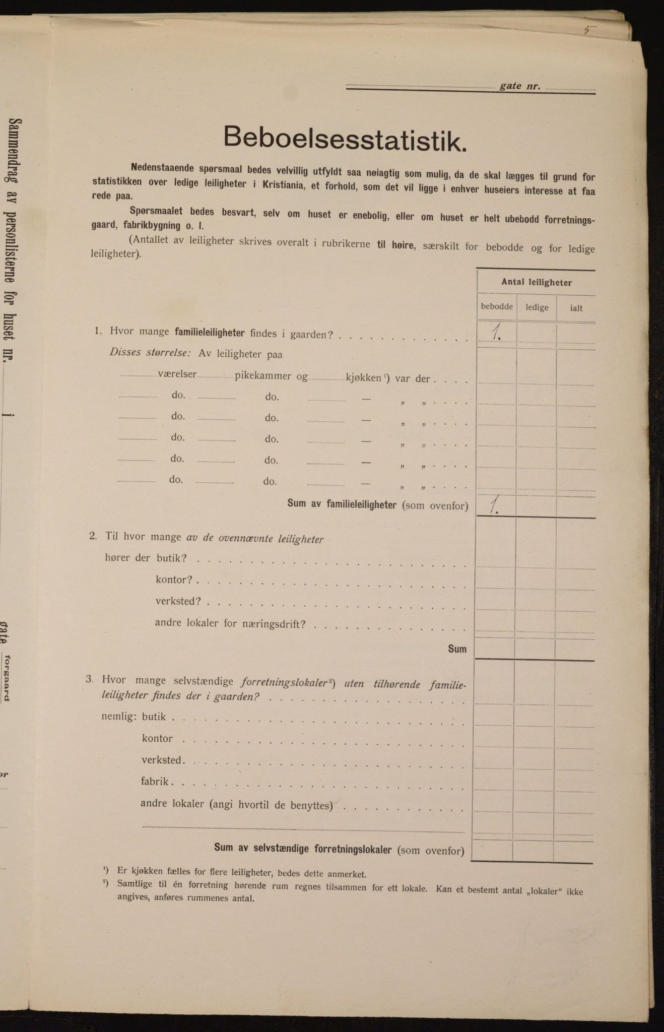 OBA, Kommunal folketelling 1.2.1912 for Kristiania, 1912, s. 85838