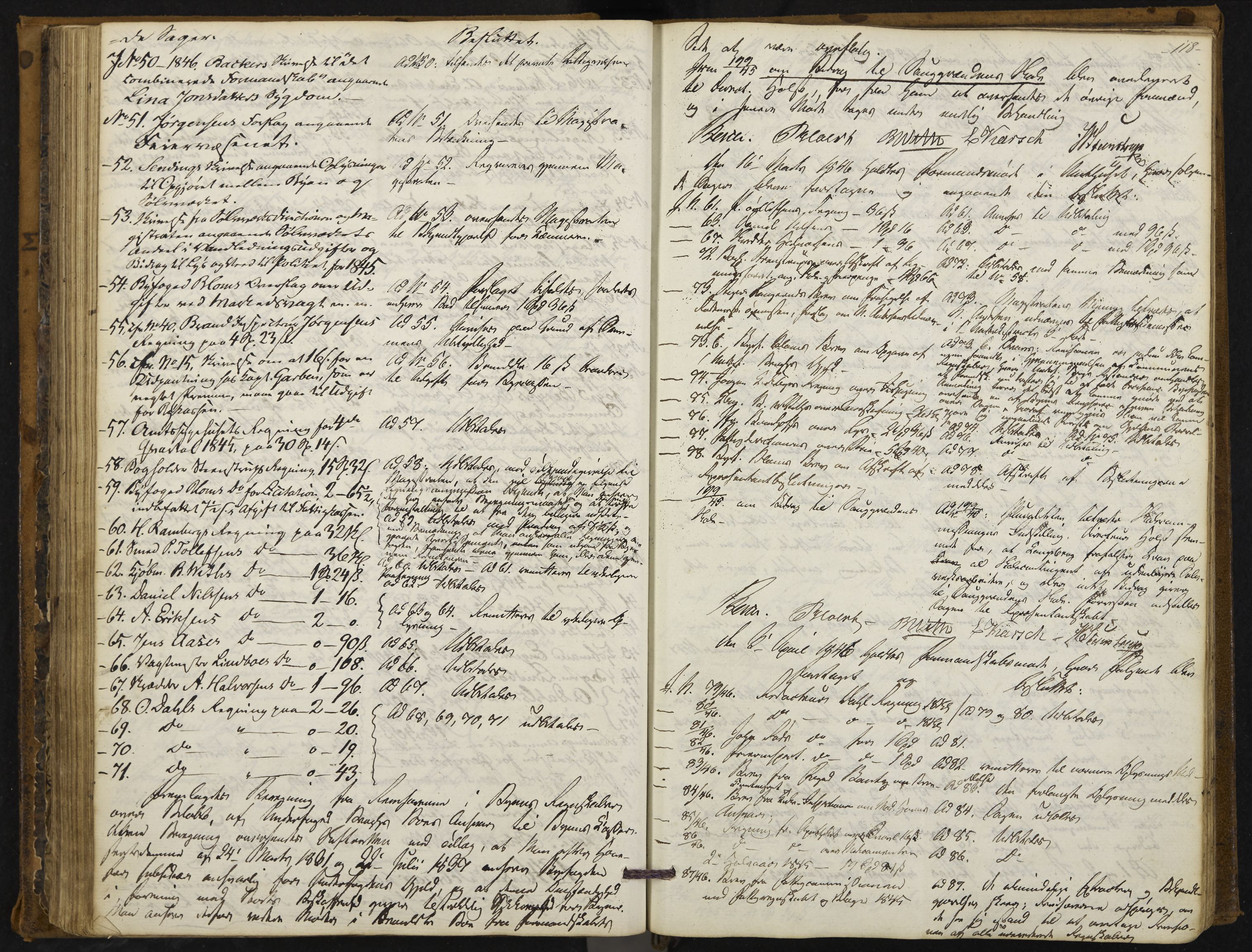 Kongsberg formannskap og sentraladministrasjon, IKAK/0604021-1/A/L0001: Møtebok med register, 1837-1849, s. 118