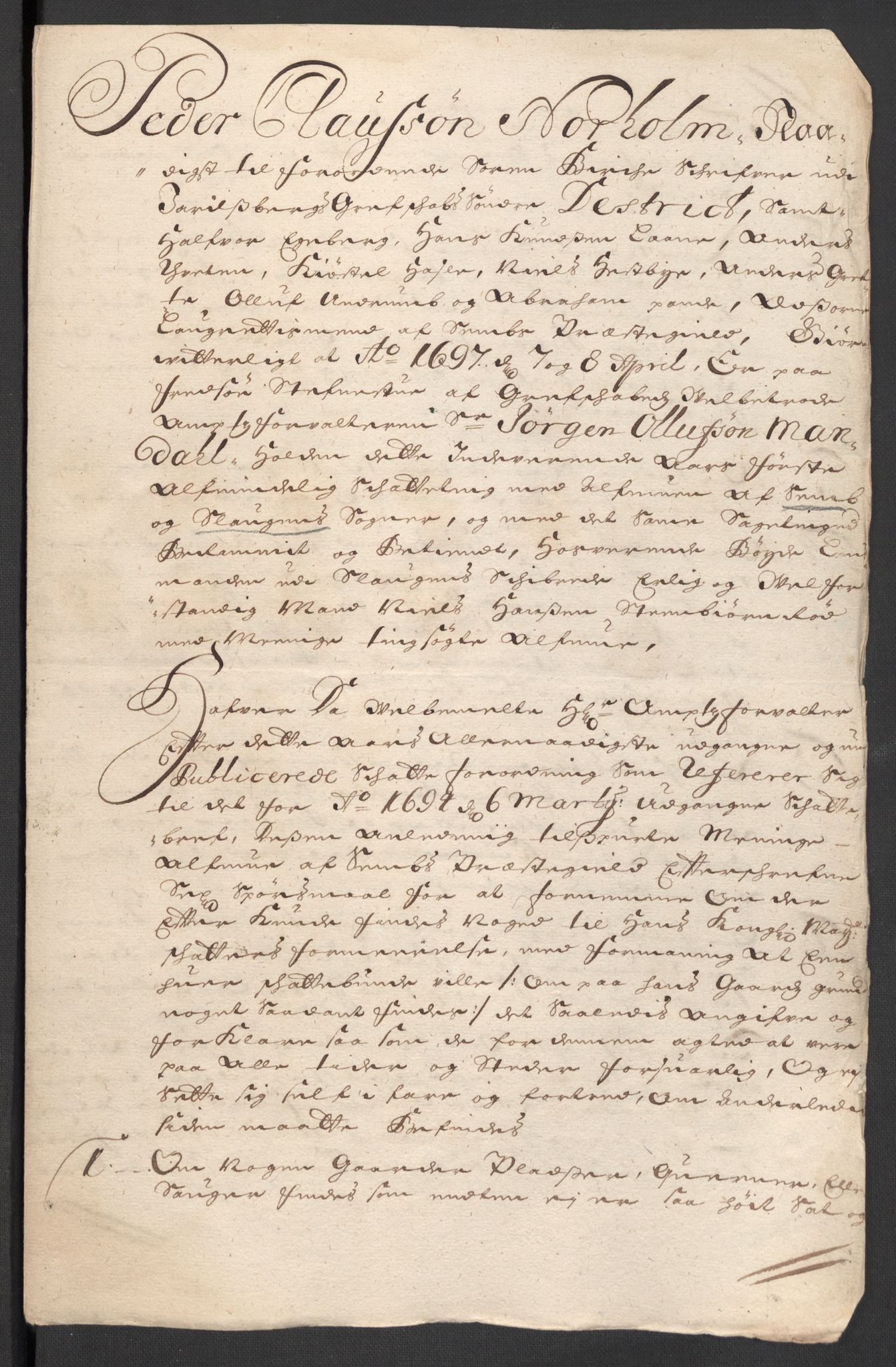 Rentekammeret inntil 1814, Reviderte regnskaper, Fogderegnskap, RA/EA-4092/R32/L1868: Fogderegnskap Jarlsberg grevskap, 1697-1699, s. 69