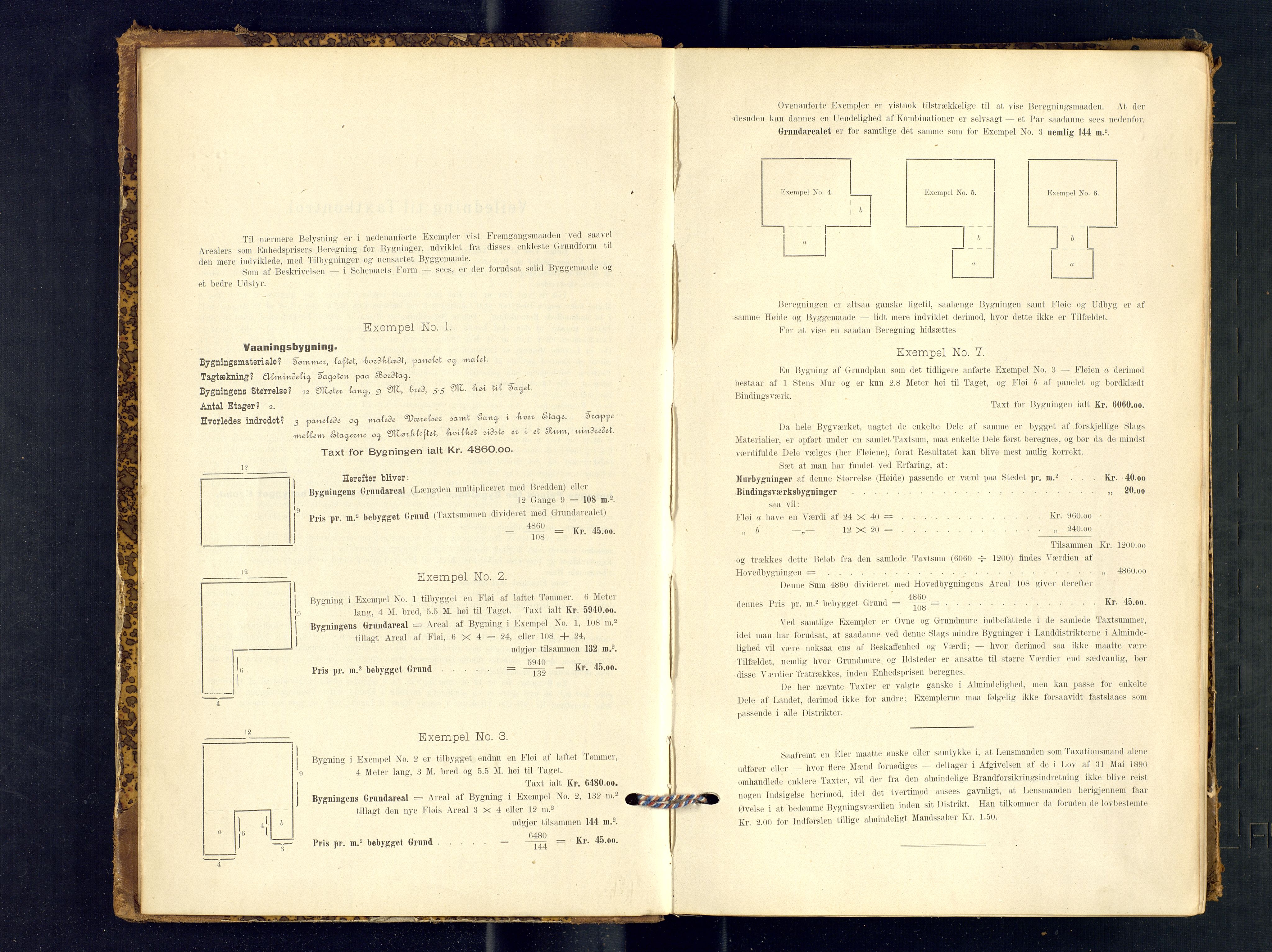 Harstad lensmannskontor, AV/SATØ-SATØ-10/F/Fr/Fra/L0596: Branntakstprotokoll (S). Merket I. Med register, 1893-1907