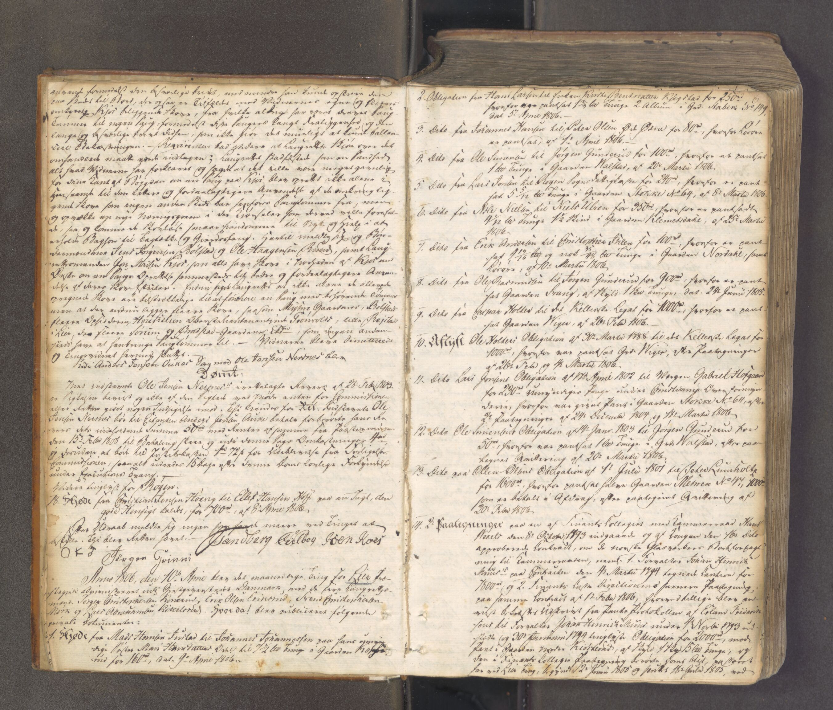 Lier, Røyken og Hurum sorenskriveri, AV/SAKO-A-89/F/Fa/L0062: Tingbok, 1806-1810, s. 5b-6a
