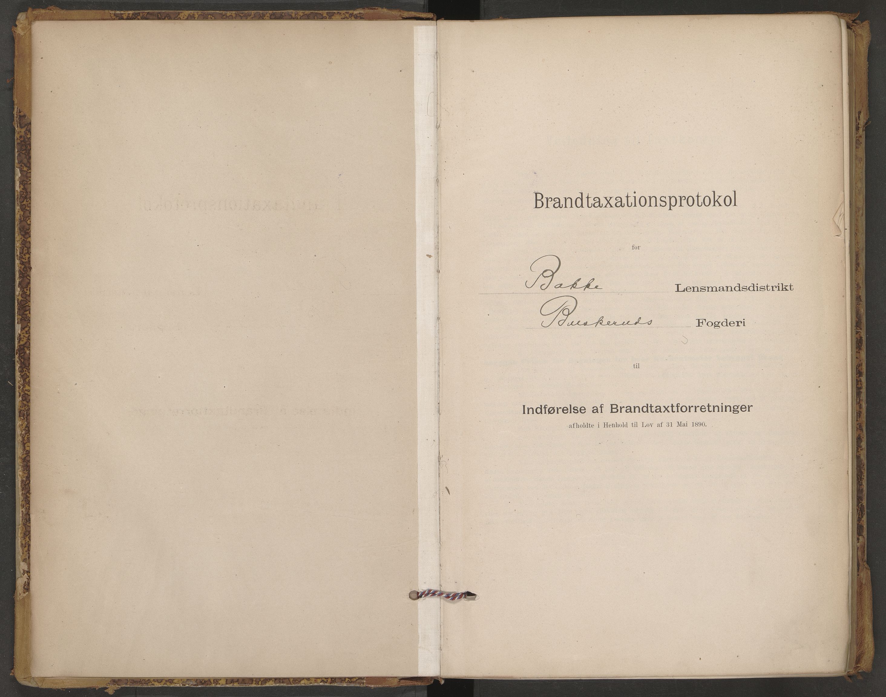 Haug og Bakke lensmannskontor, AV/SAKO-A-511/Y/Yb/Ybb/L0002: Skjematakstprotokoll, Bakke, 1896-1920