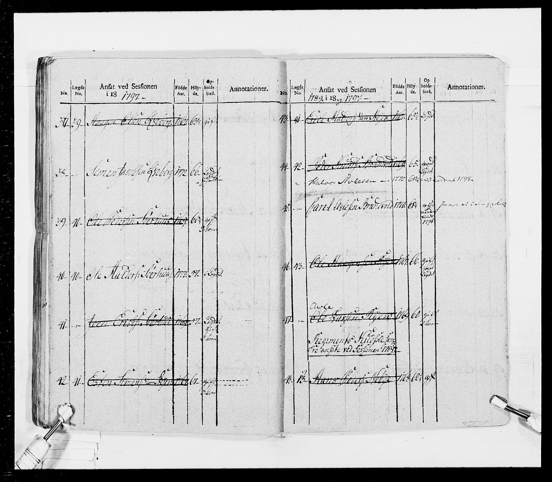 Generalitets- og kommissariatskollegiet, Det kongelige norske kommissariatskollegium, AV/RA-EA-5420/E/Eh/L0026: Skiløperkompaniene, 1805-1810, s. 64