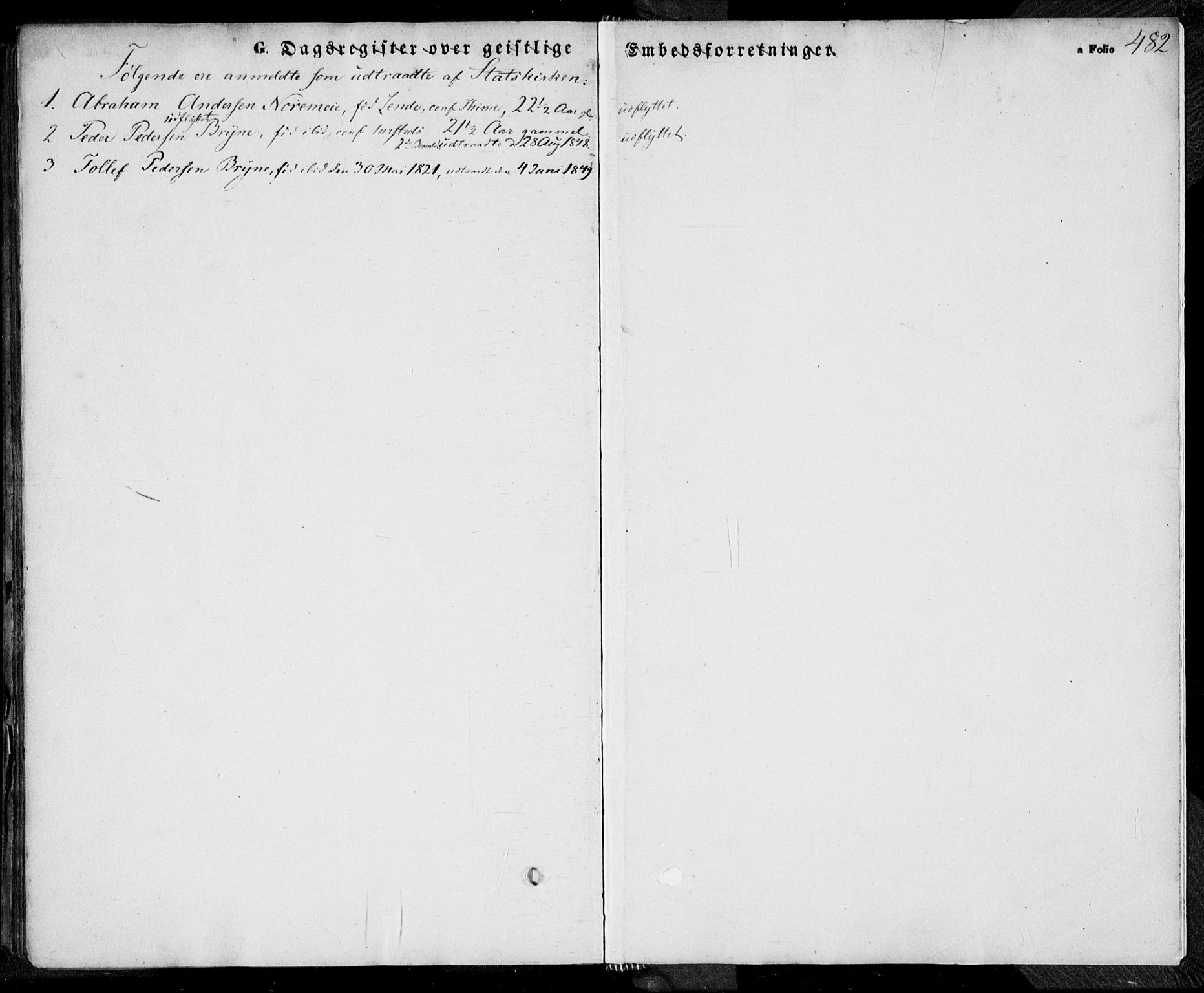 Lye sokneprestkontor, AV/SAST-A-101794/001/30BA/L0006: Ministerialbok nr. A 5.2, 1842-1855, s. 482