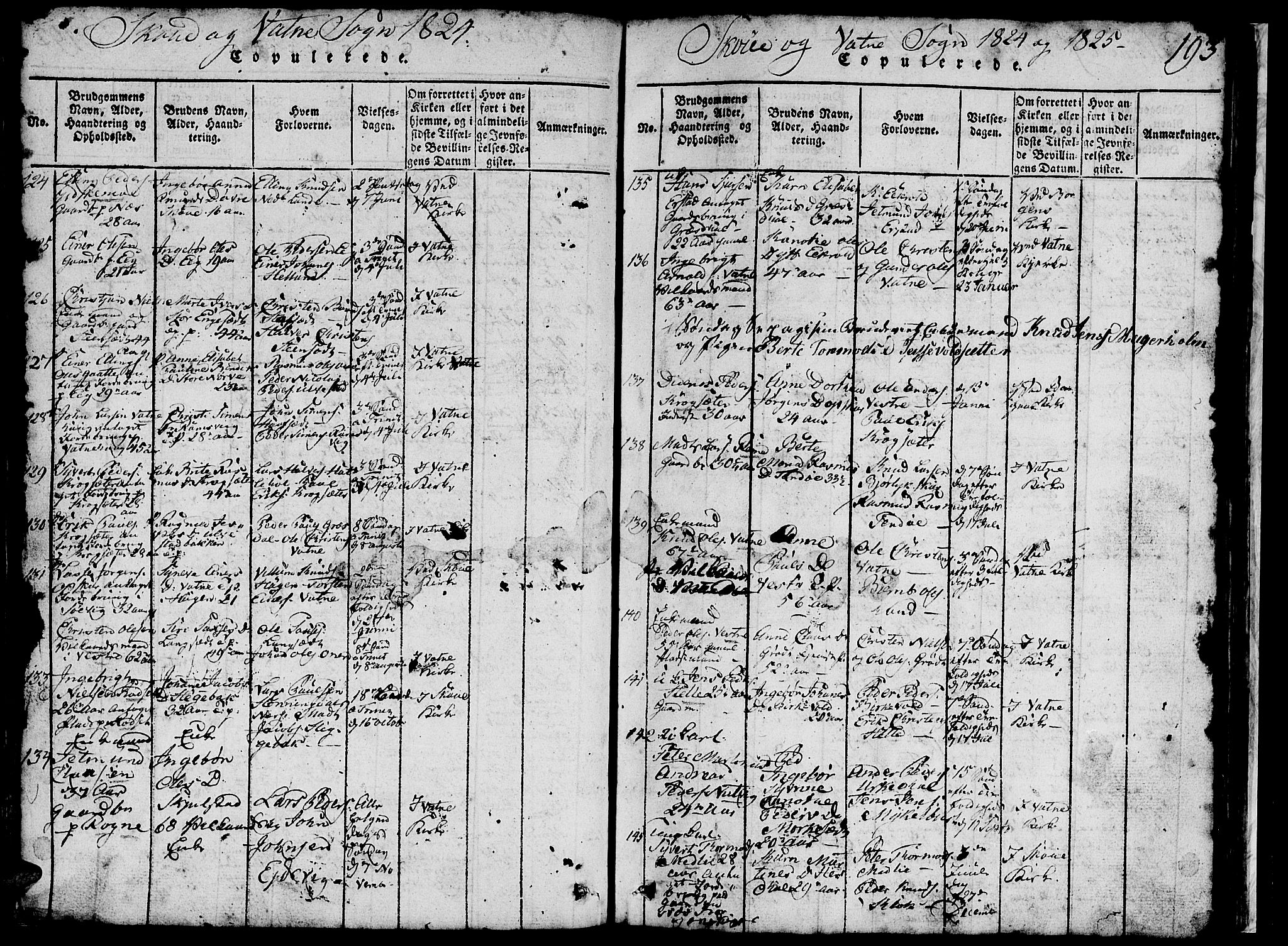 Ministerialprotokoller, klokkerbøker og fødselsregistre - Møre og Romsdal, AV/SAT-A-1454/524/L0360: Klokkerbok nr. 524C01, 1816-1830, s. 193