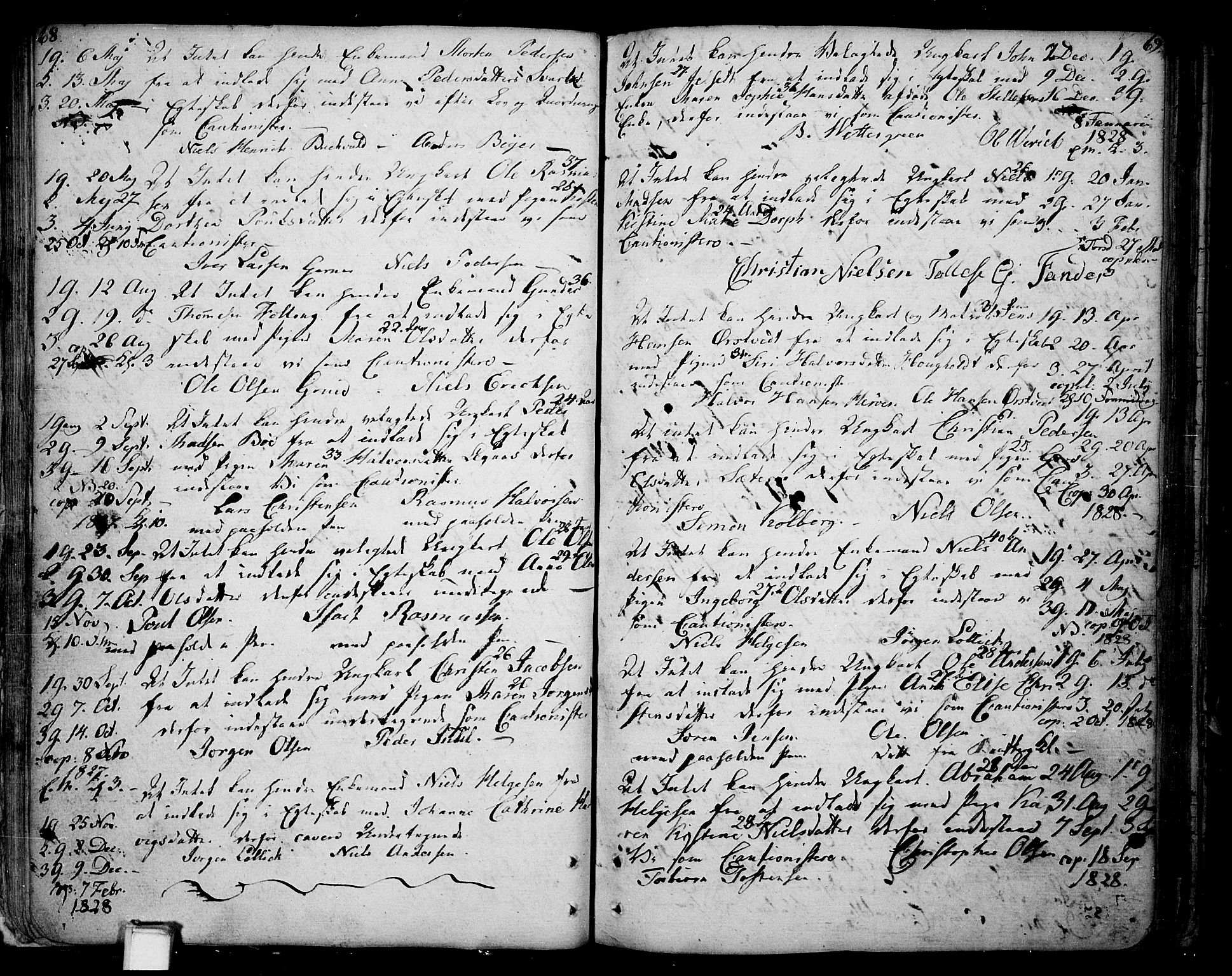 Skien kirkebøker, AV/SAKO-A-302/F/Fa/L0004: Ministerialbok nr. 4, 1792-1814, s. 68-69