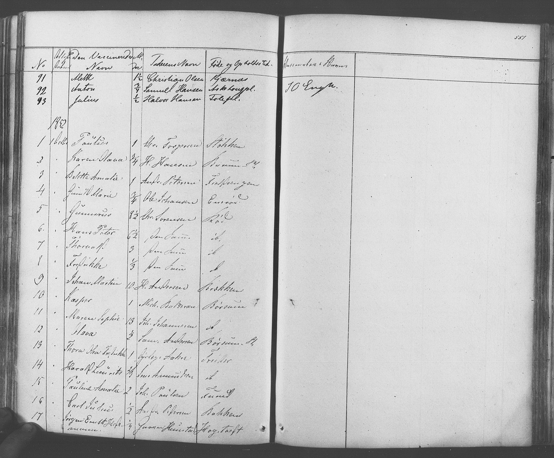 Ås prestekontor Kirkebøker, AV/SAO-A-10894/F/Fa/L0006: Ministerialbok nr. I 6, 1841-1853, s. 550-551