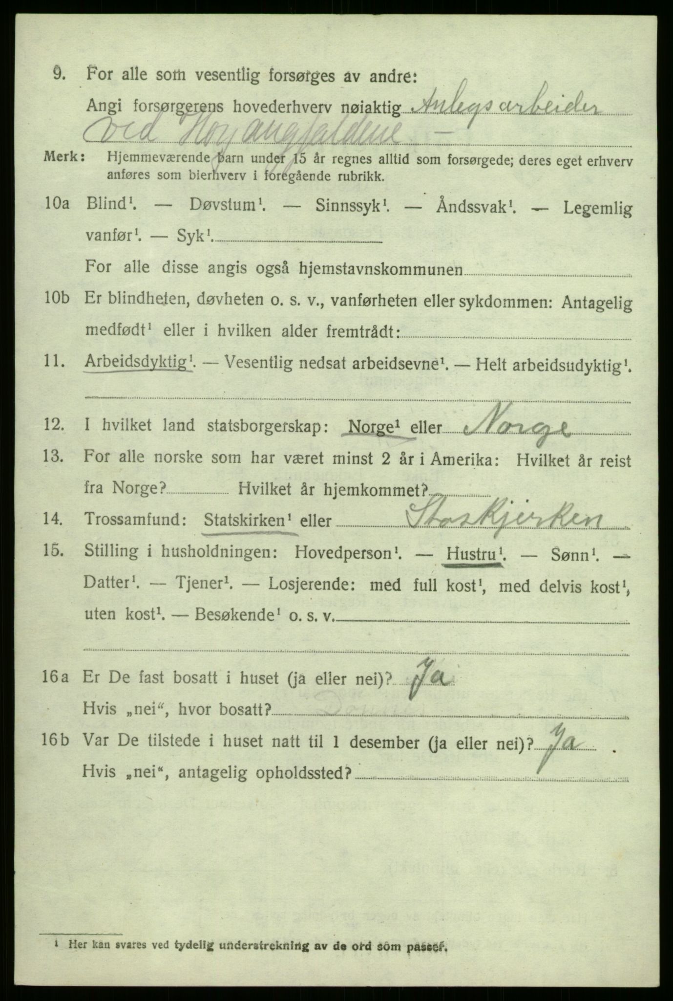 SAB, Folketelling 1920 for 1416 Kyrkjebø herred, 1920, s. 3854