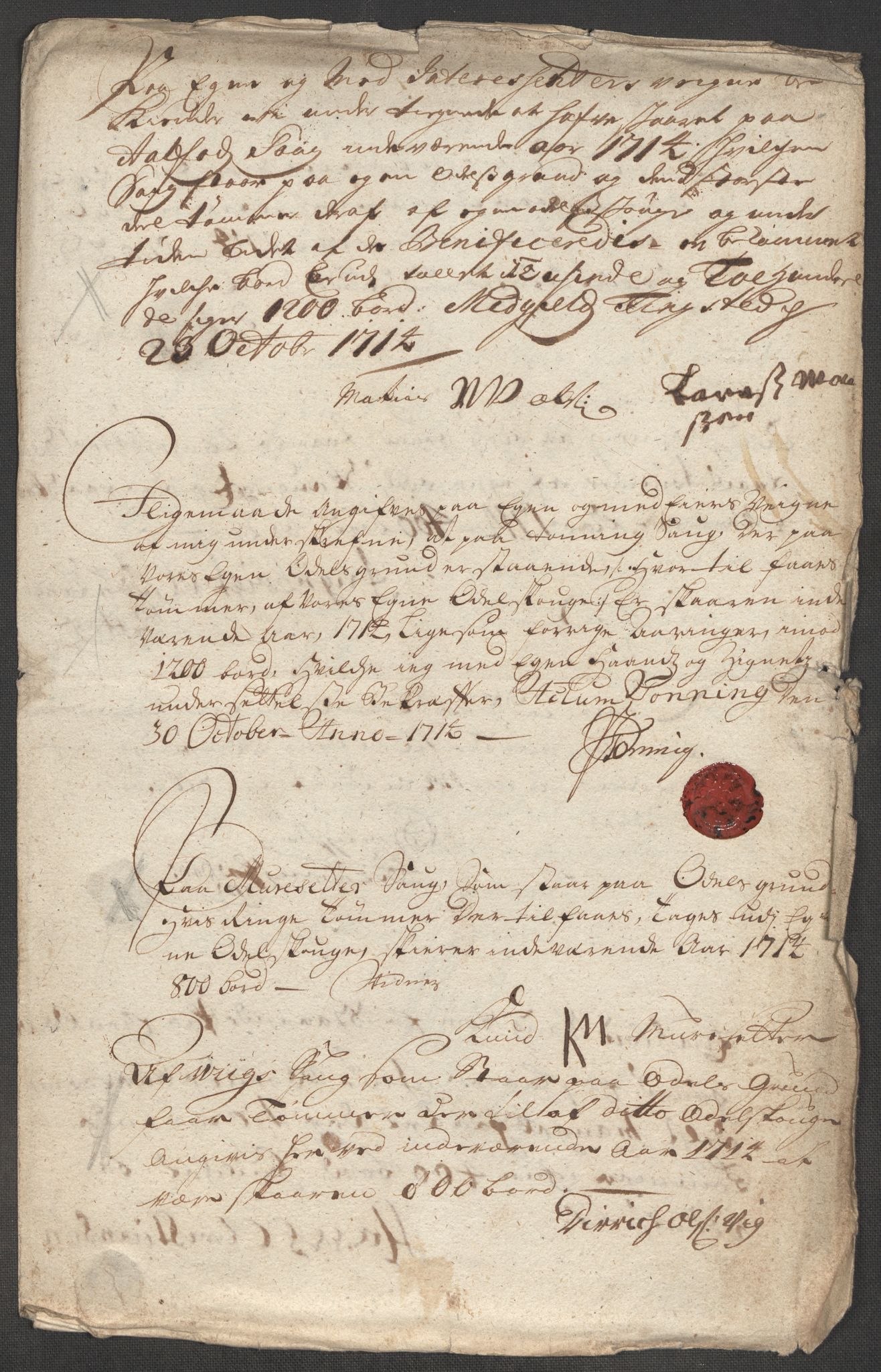 Rentekammeret inntil 1814, Reviderte regnskaper, Fogderegnskap, RA/EA-4092/R53/L3438: Fogderegnskap Sunn- og Nordfjord, 1714, s. 254