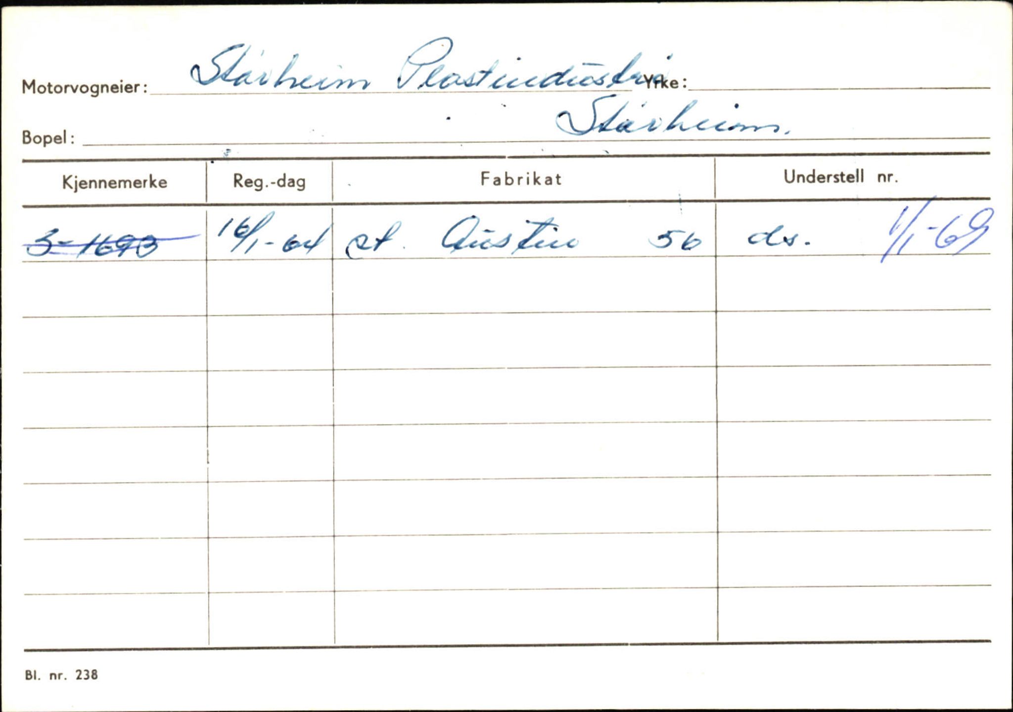 Statens vegvesen, Sogn og Fjordane vegkontor, SAB/A-5301/4/F/L0129: Eigarregistrer Eid A-S, 1945-1975, s. 2665