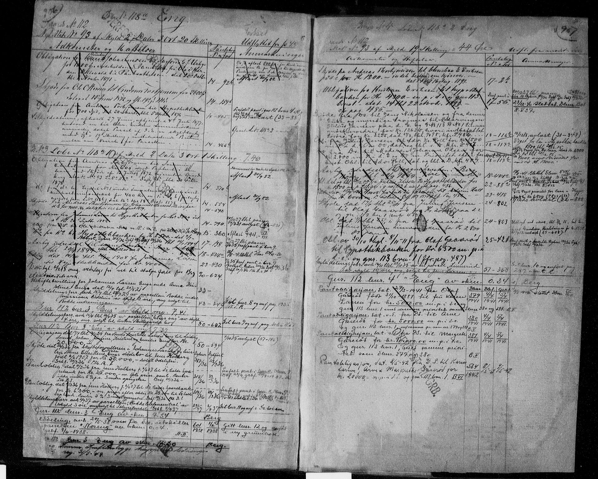 Idd og Marker sorenskriveri, AV/SAO-A-10283/G/Ga/Gac/L0004b: Panteregister nr. II 4b, 1848-1953, s. 906-907