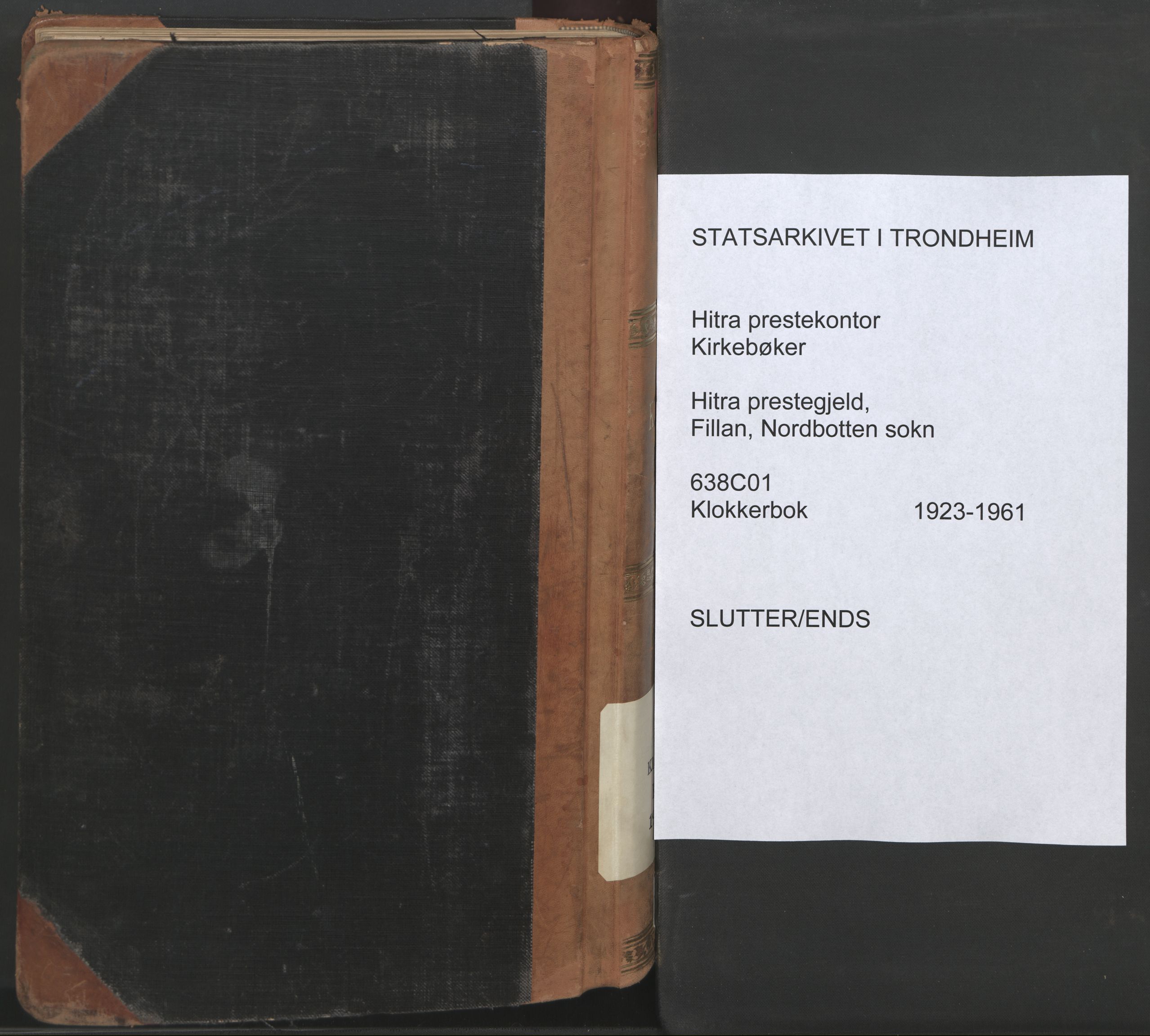 Ministerialprotokoller, klokkerbøker og fødselsregistre - Sør-Trøndelag, AV/SAT-A-1456/638/L0569: Klokkerbok nr. 638C01, 1923-1961