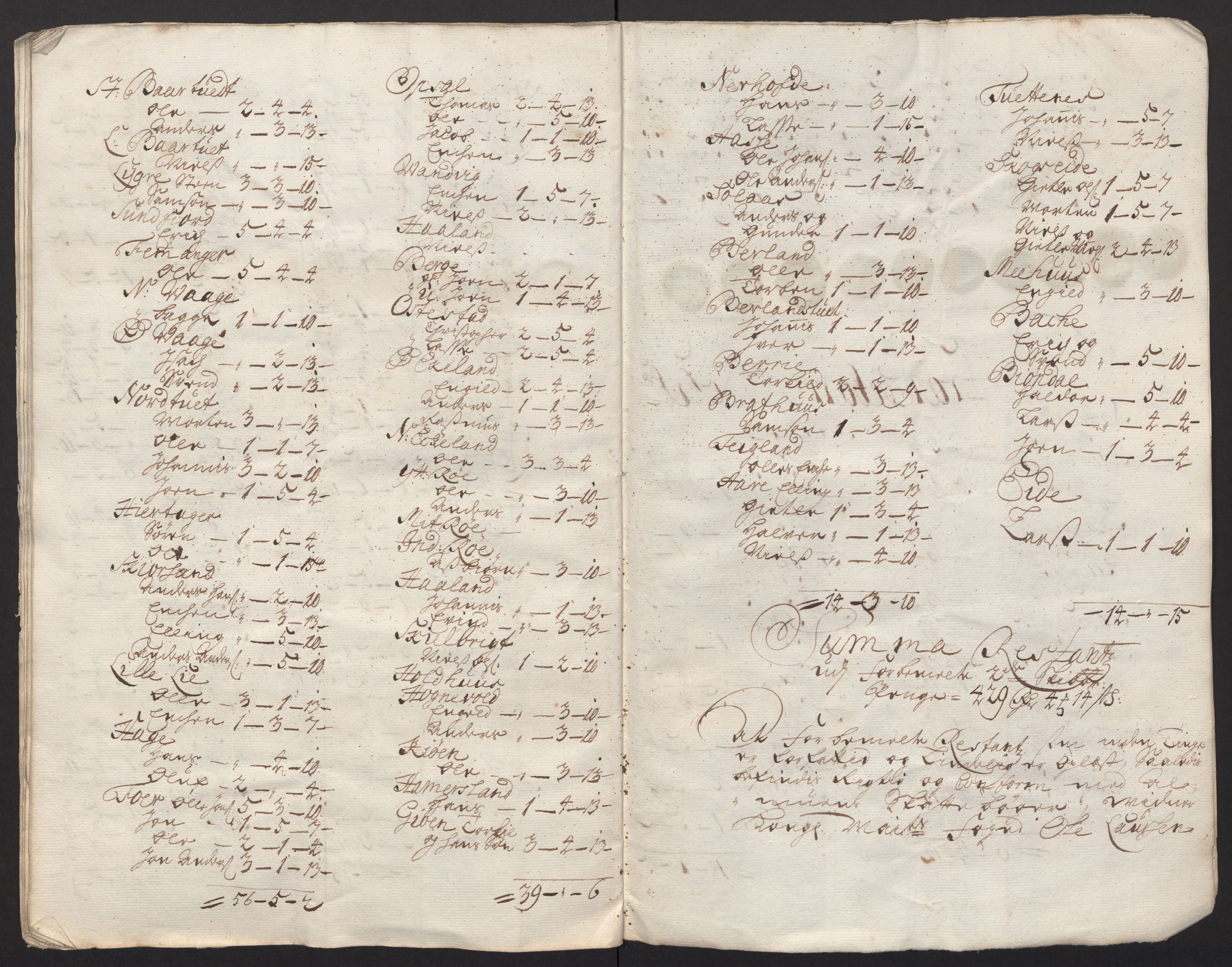 Rentekammeret inntil 1814, Reviderte regnskaper, Fogderegnskap, AV/RA-EA-4092/R48/L2988: Fogderegnskap Sunnhordland og Hardanger, 1712, s. 443