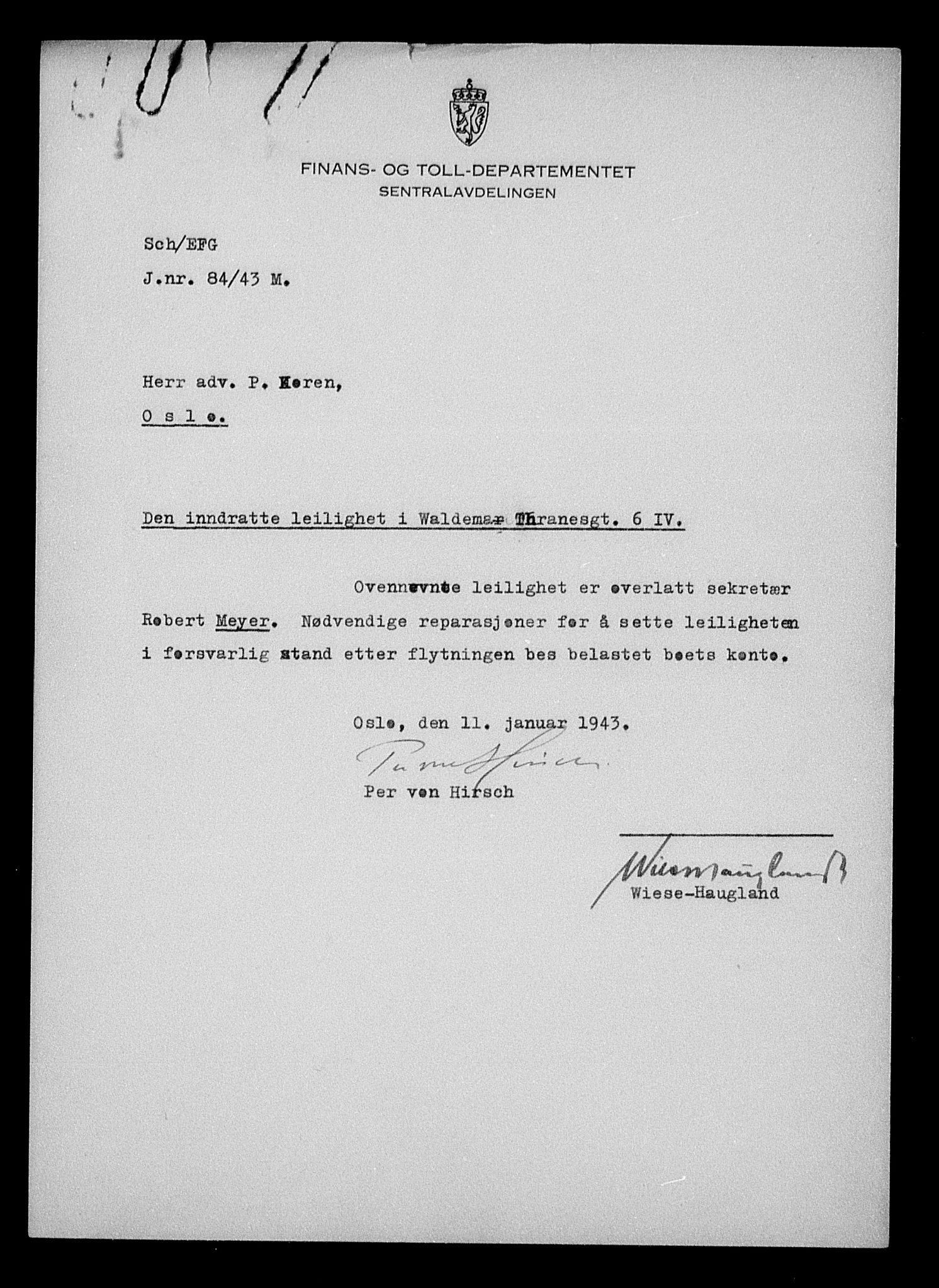 Justisdepartementet, Tilbakeføringskontoret for inndratte formuer, AV/RA-S-1564/H/Hc/Hcc/L0957: --, 1945-1947, s. 447