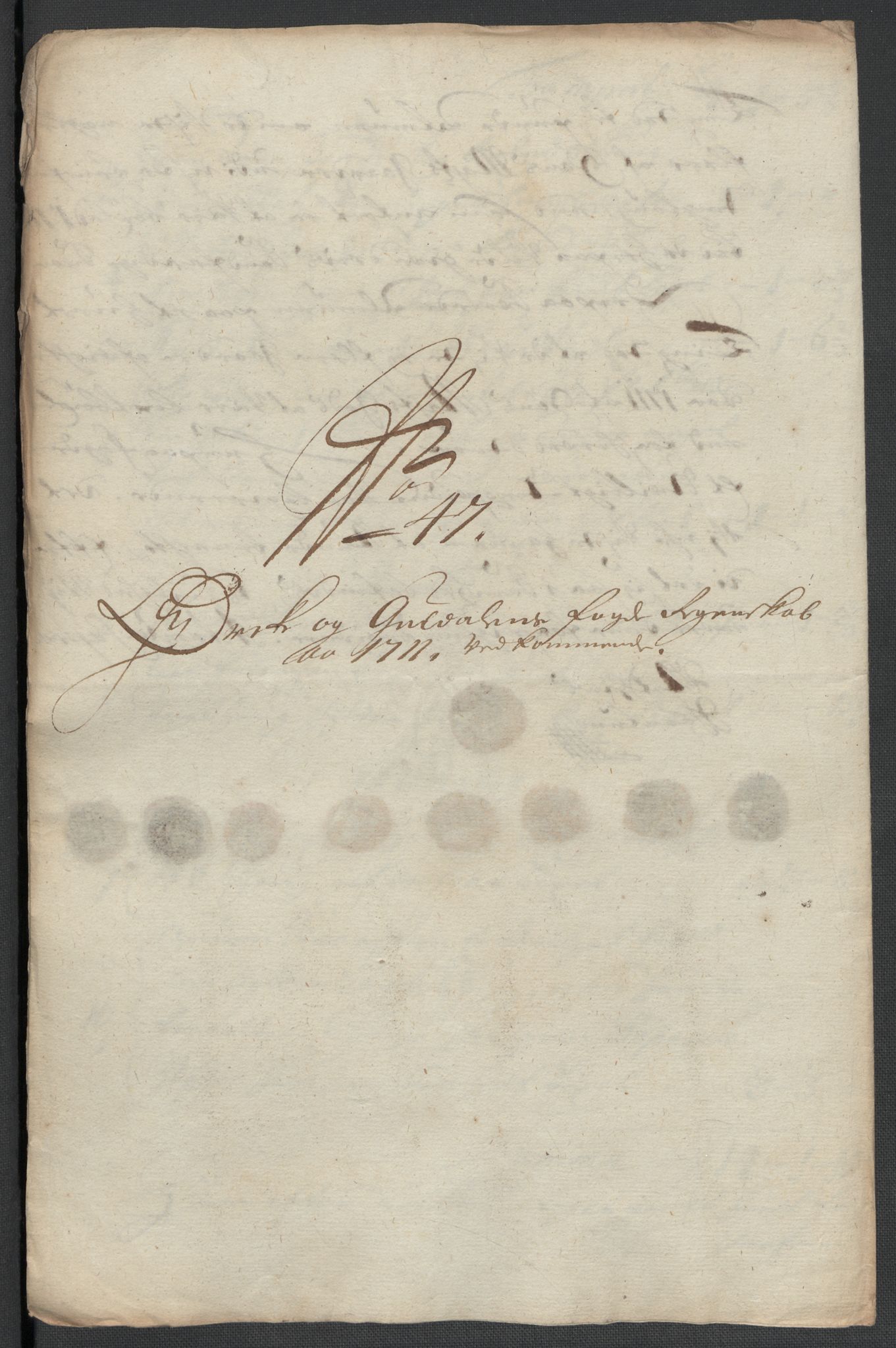 Rentekammeret inntil 1814, Reviderte regnskaper, Fogderegnskap, AV/RA-EA-4092/R60/L3961: Fogderegnskap Orkdal og Gauldal, 1711, s. 233