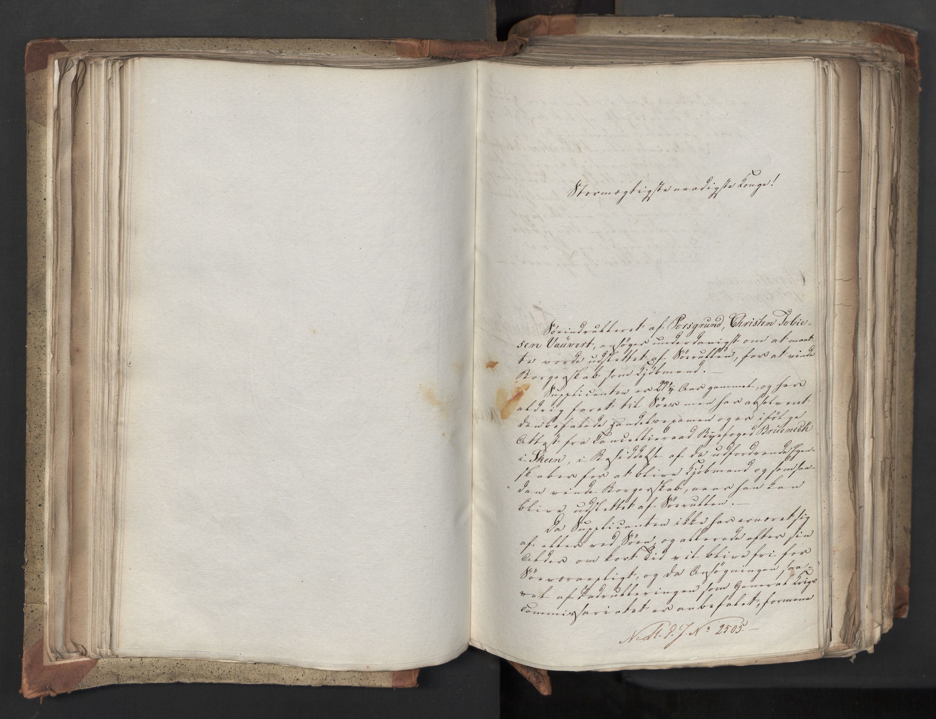 Statsrådsavdelingen i Stockholm, AV/RA-S-1003/D/Da/L0042: Regjeringsinnstillinger nr. 2467-2705, 1825, s. 114