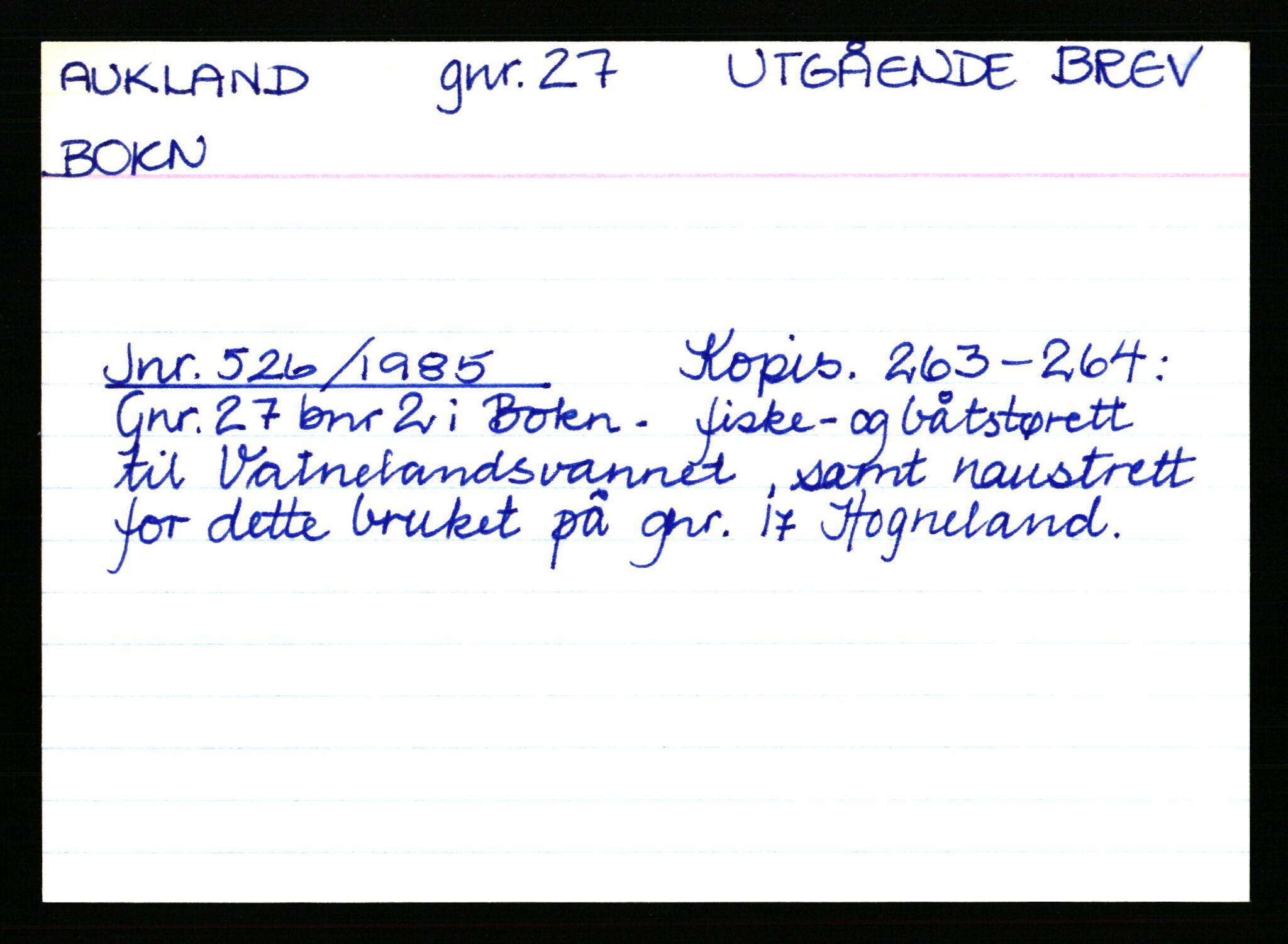 Statsarkivet i Stavanger, AV/SAST-A-101971/03/Y/Yk/L0002: Registerkort sortert etter gårdsnavn: Auglend - Bakkevik, 1750-1930, s. 58