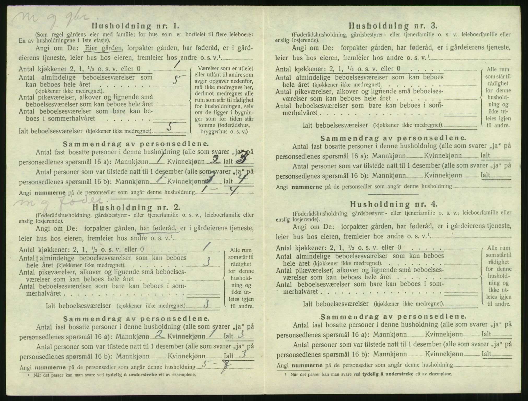 SAT, Folketelling 1920 for 1543 Nesset herred, 1920, s. 425