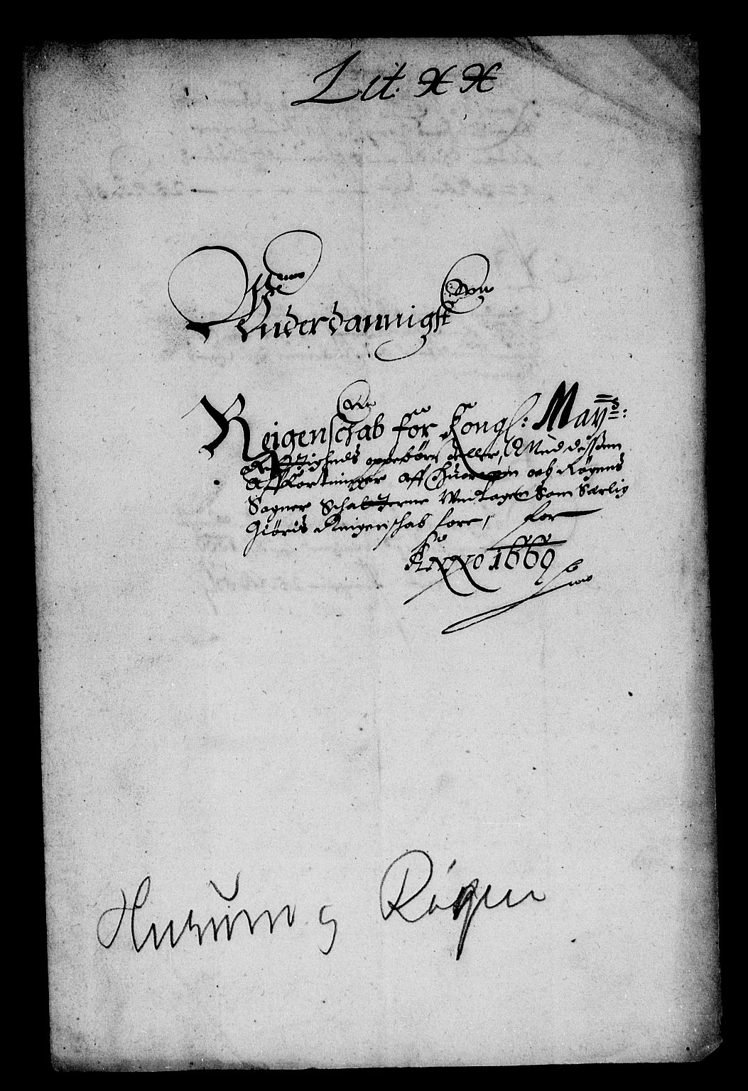 Rentekammeret inntil 1814, Reviderte regnskaper, Stiftamtstueregnskaper, Landkommissariatet på Akershus og Akershus stiftamt, RA/EA-5869/R/Rb/L0058: Akershus stiftamt, 1669