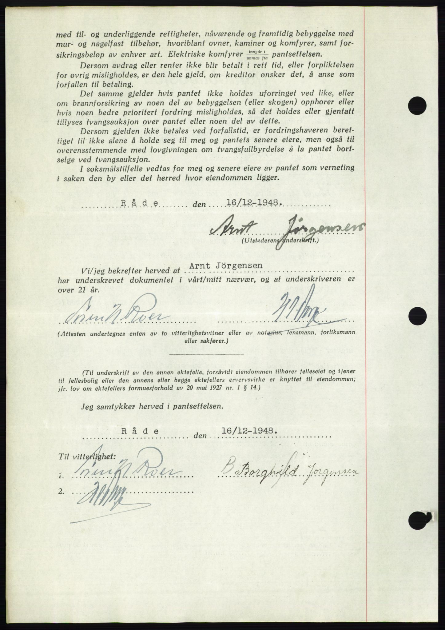 Moss sorenskriveri, AV/SAO-A-10168: Pantebok nr. B20, 1948-1948, Dagboknr: 3311/1948