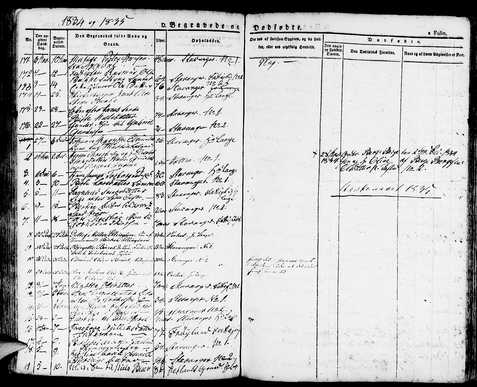 Domkirken sokneprestkontor, AV/SAST-A-101812/001/30/30BA/L0011: Ministerialbok nr. A 11, 1832-1856