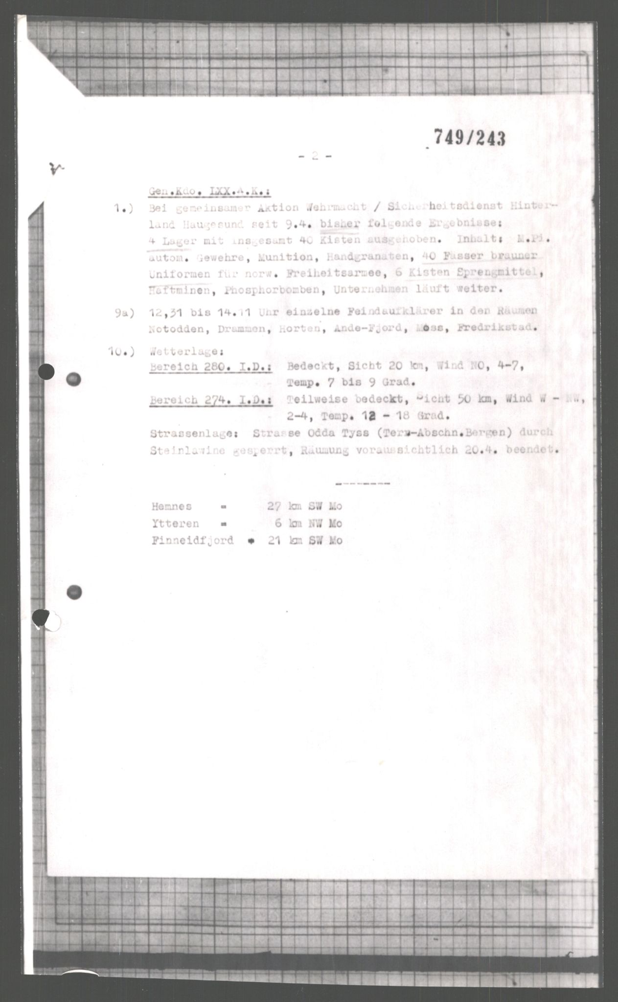 Forsvarets Overkommando. 2 kontor. Arkiv 11.4. Spredte tyske arkivsaker, AV/RA-RAFA-7031/D/Dar/Dara/L0004: Krigsdagbøker for 20. Gebirgs-Armee-Oberkommando (AOK 20), 1945, s. 655