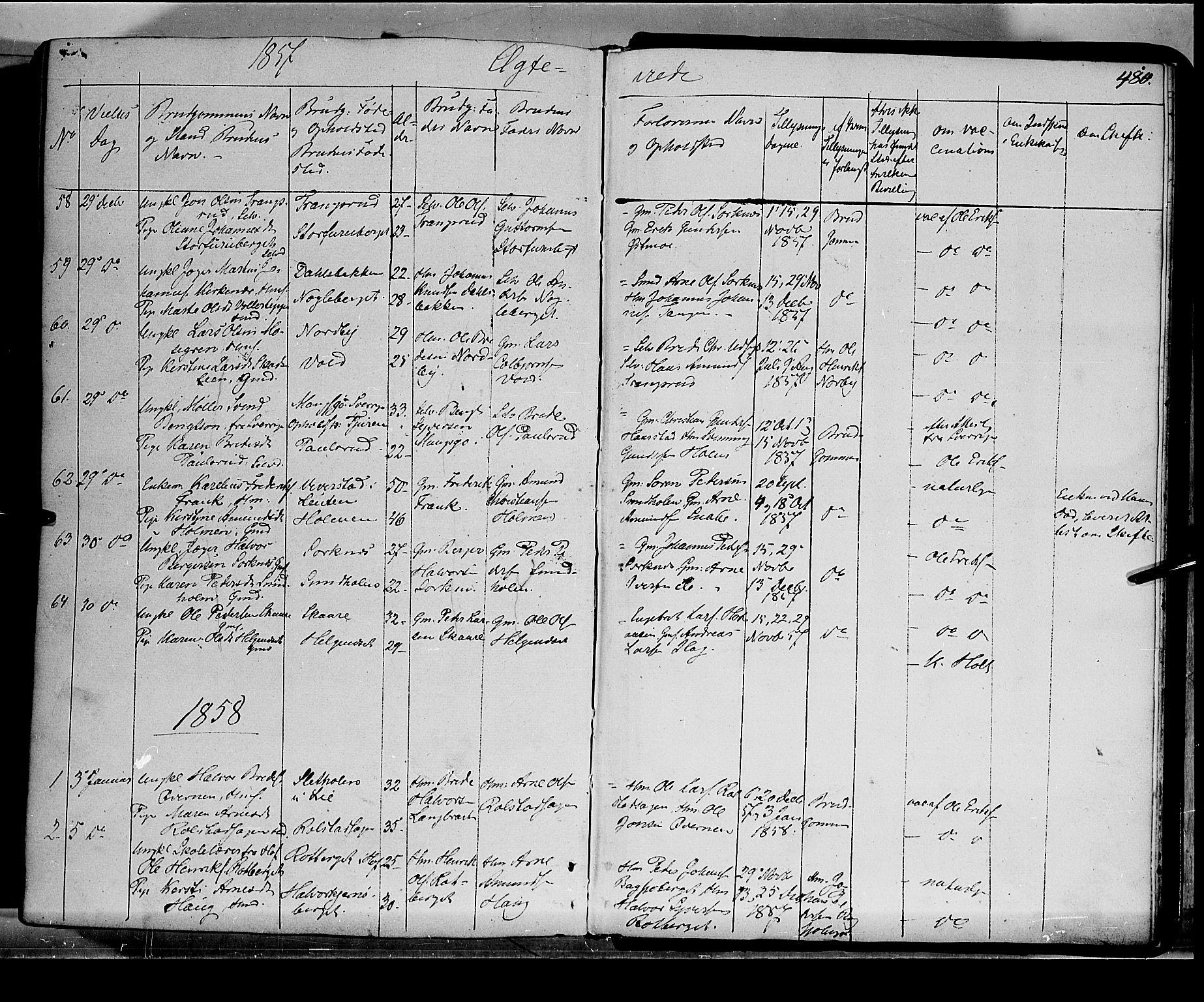 Grue prestekontor, AV/SAH-PREST-036/H/Ha/Haa/L0008: Ministerialbok nr. 8, 1847-1858, s. 480