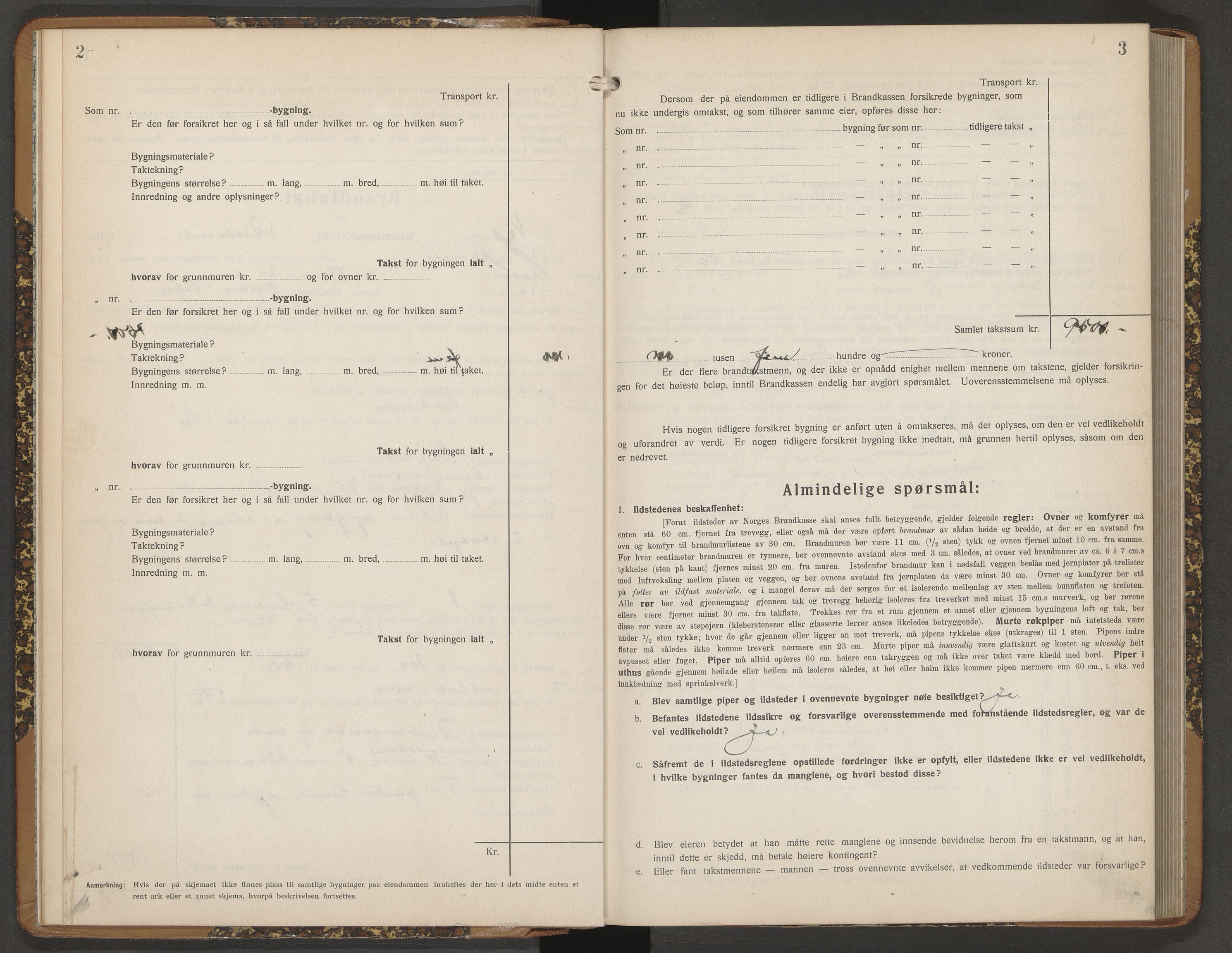 Nes lensmannskontor, AV/SAKO-A-525/Y/Yc/Ycb/L0002: Skjematakstprotokoll, 1930-1950