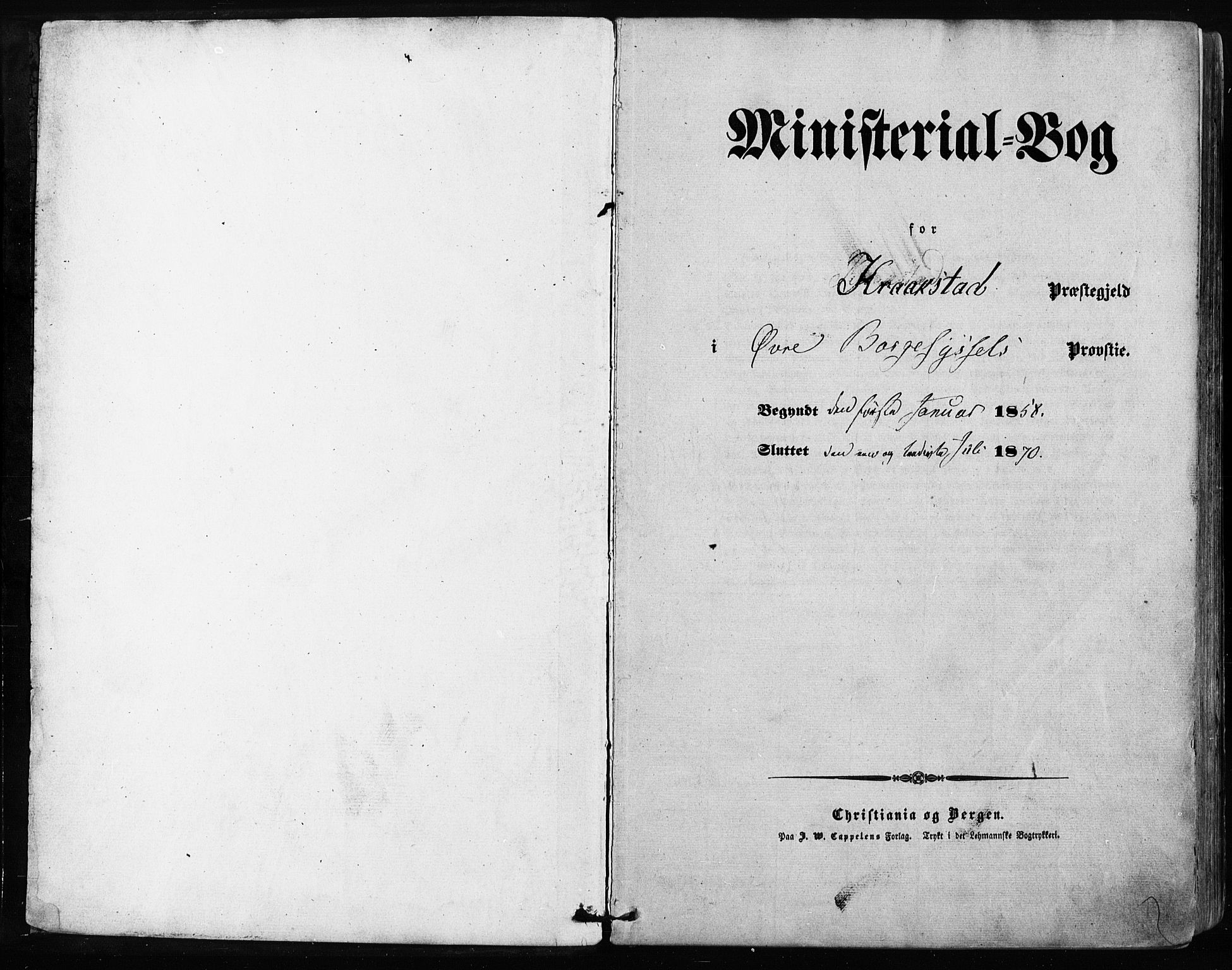Kråkstad prestekontor Kirkebøker, SAO/A-10125a/F/Fa/L0007: Ministerialbok nr. I 7, 1858-1870