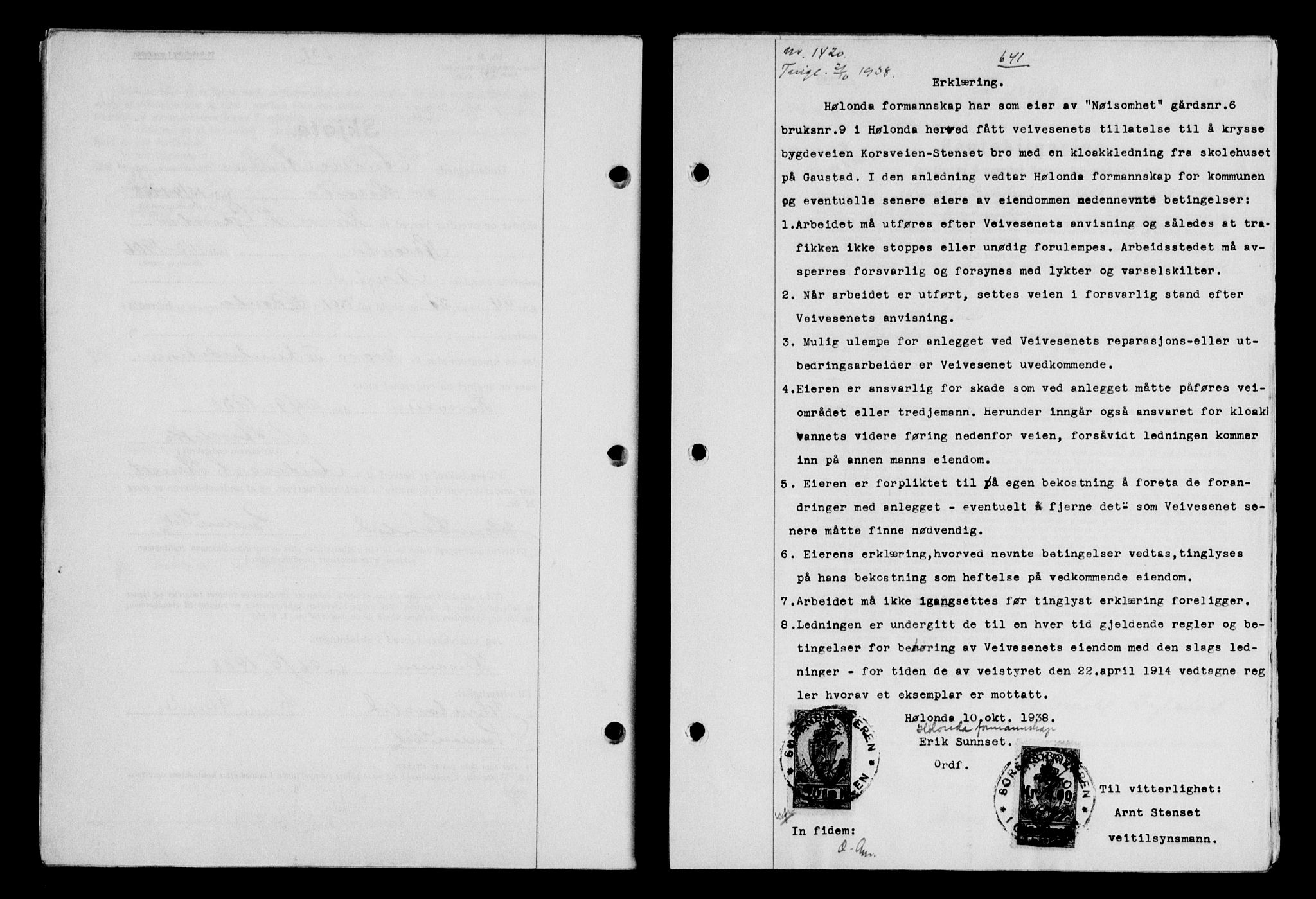 Gauldal sorenskriveri, SAT/A-0014/1/2/2C/L0049: Pantebok nr. 53, 1938-1938, Dagboknr: 1420/1938