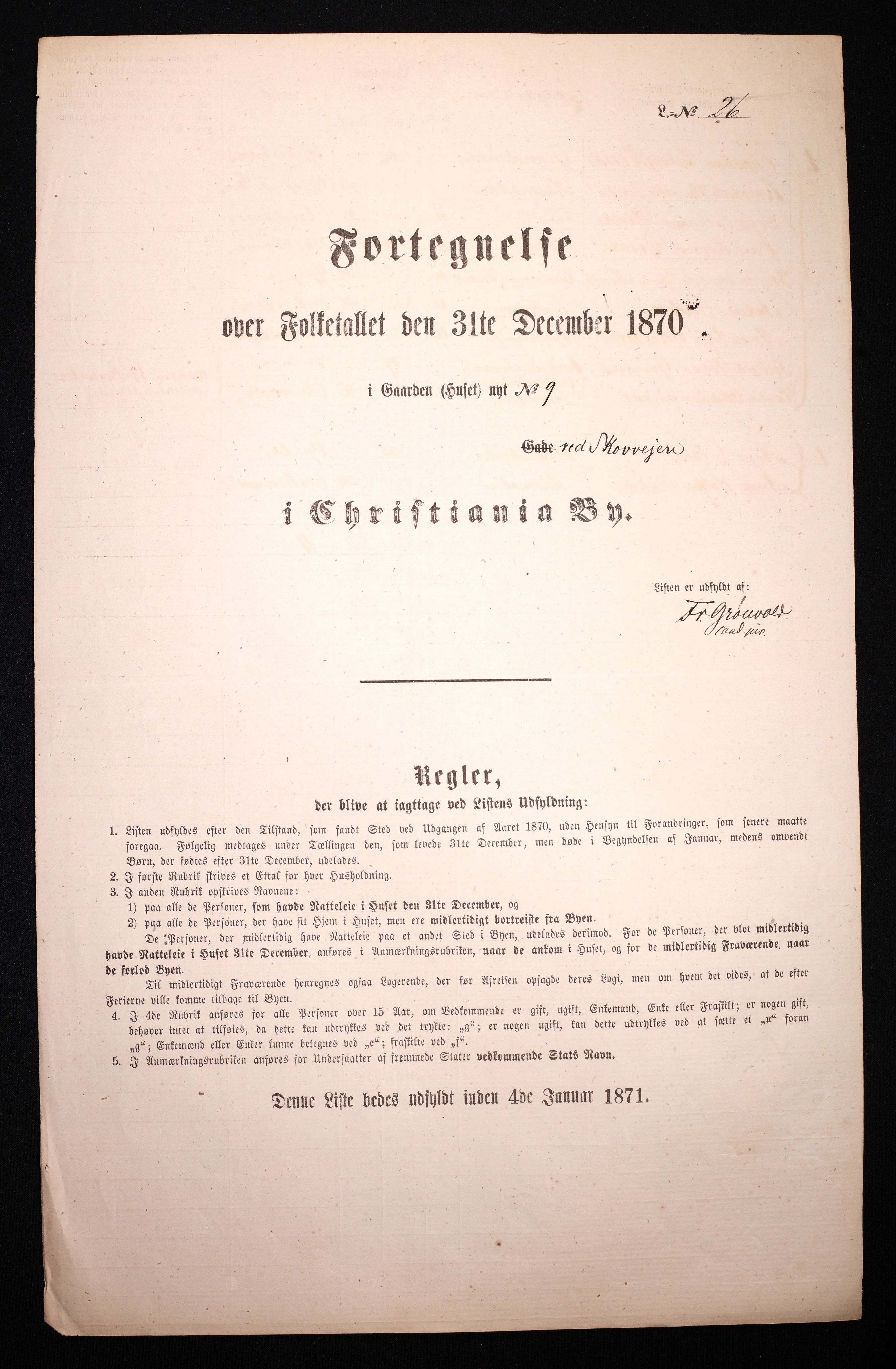 RA, Folketelling 1870 for 0301 Kristiania kjøpstad, 1870, s. 3452