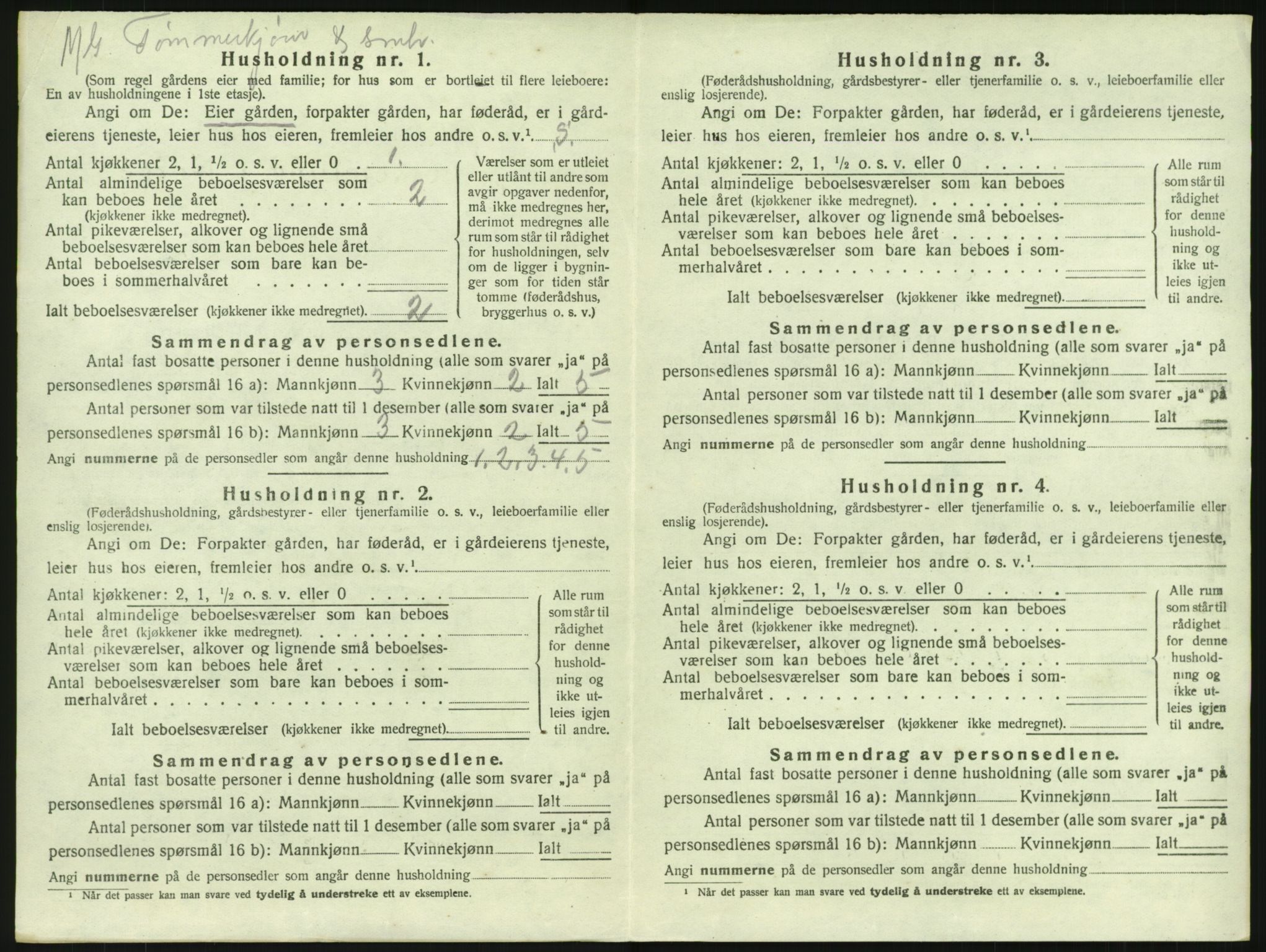 SAKO, Folketelling 1920 for 0728 Lardal herred, 1920, s. 920