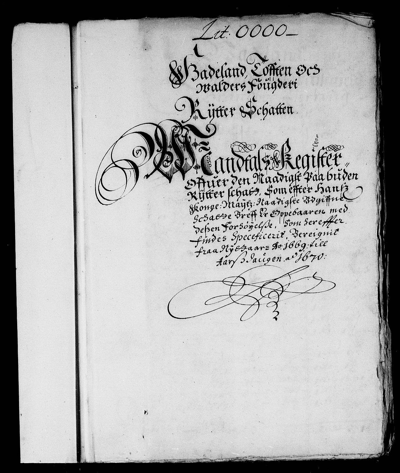 Rentekammeret inntil 1814, Reviderte regnskaper, Stiftamtstueregnskaper, Landkommissariatet på Akershus og Akershus stiftamt, AV/RA-EA-5869/R/Rb/L0062: Akershus stiftamt, 1669